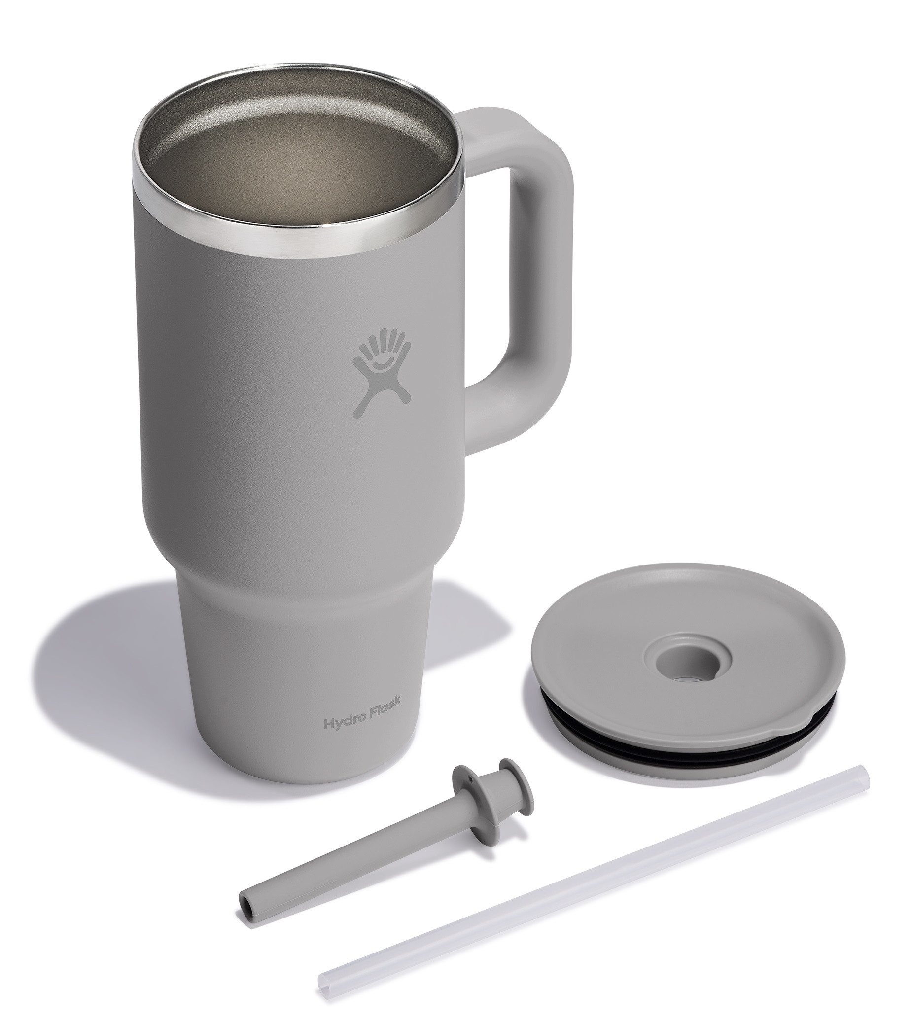 Hydro Flask Thermobecher All Around Travel Tumbler in den Größen 24 oz/ 32 oz / 40 oz, 1-tlg., Edelstahl, Thermo Cup mit Strohhalm, 709 ml/ 946 ml/ 1182 ml