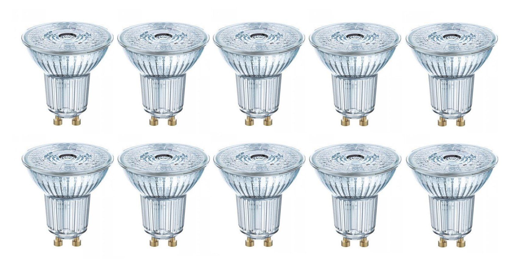 LED Osram 10x Warmweiß 2,6W=35W Warmweiß 36° LED-Leuchtmittel PAR16 230lm GU10, 2700K, Osram Reflektor GU10