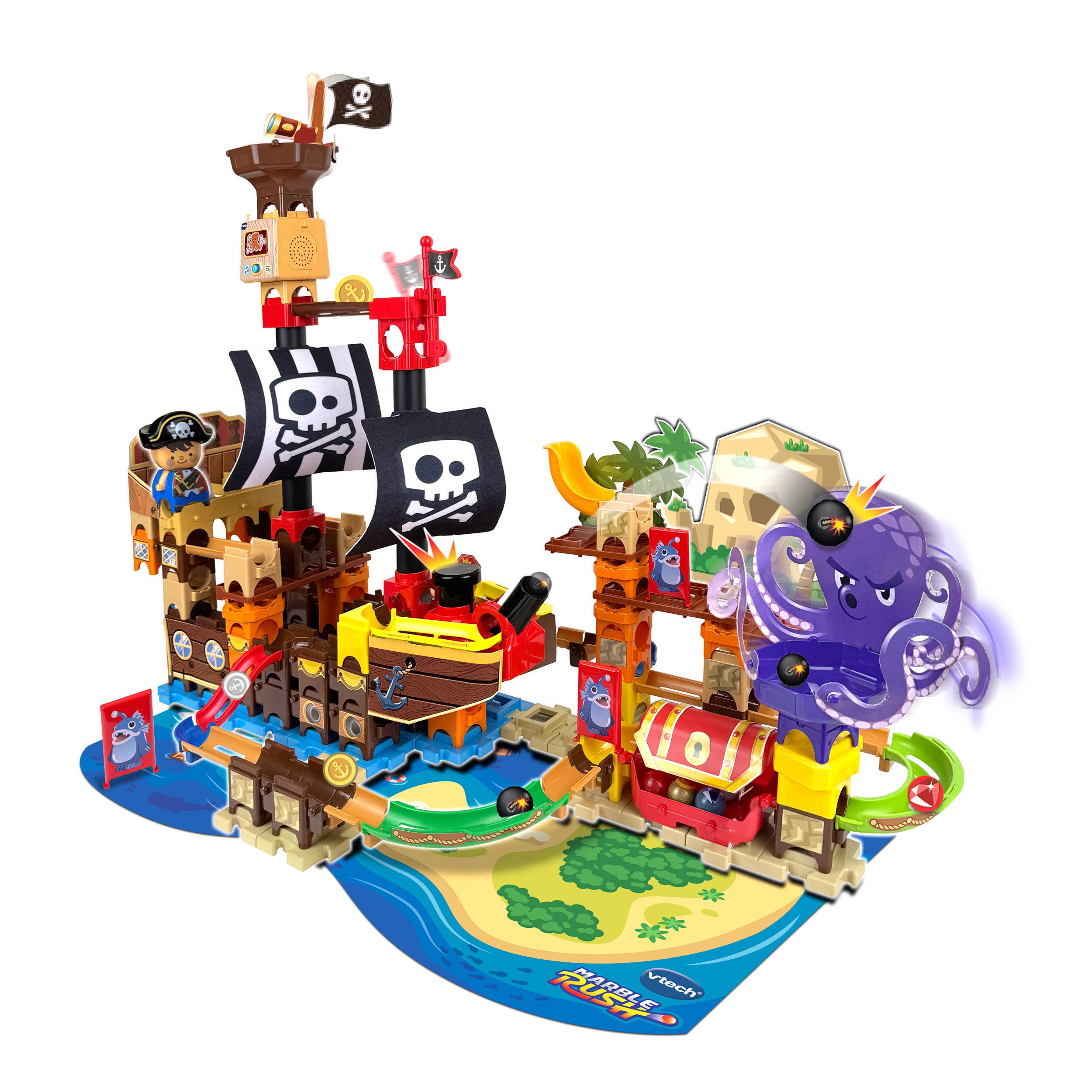 Vtech® Kugelbahn Marble Rush - Piratenschiff Set, mit Sound