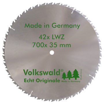 Volkswald Kreissägeblatt Volkswald ® HM-Sägeblatt LWZ 700 x 35 mm Z= 42 Kreissägeblatt Hartholz, Echt Originale Volkswald® Made in Germany