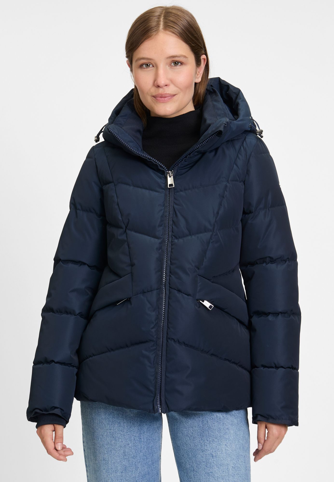 COVERED Steppjacke Anna2 L60391CO Kapuze, Fleece-RV-Taschen, Unifi REPREVE® Watte, BIONIC-FINISH® ECO