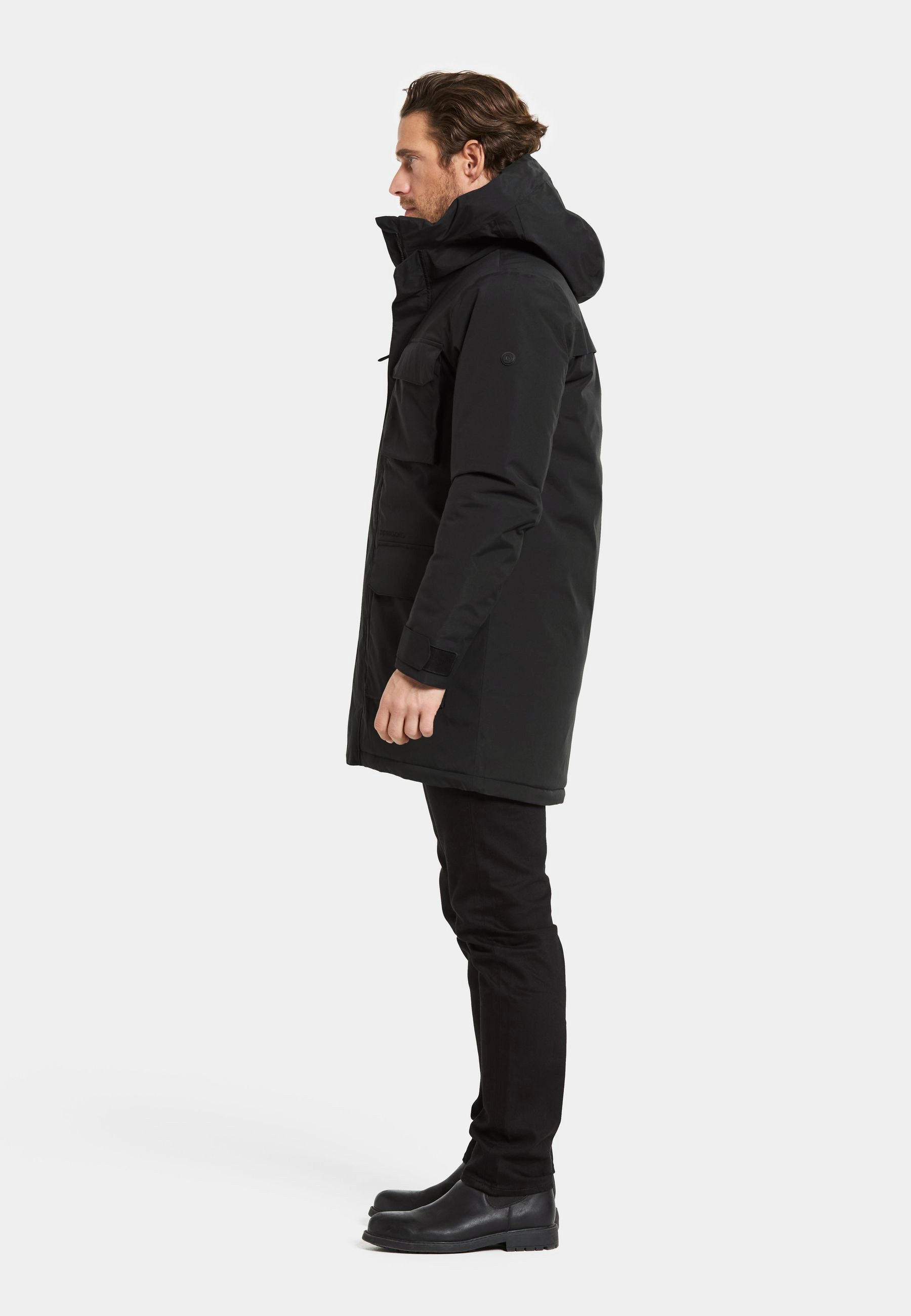 Didriksons Winterjacke Herren Winterparka Wintermantel Wasserdicht AIDEN mit Kapuze mit Taschen