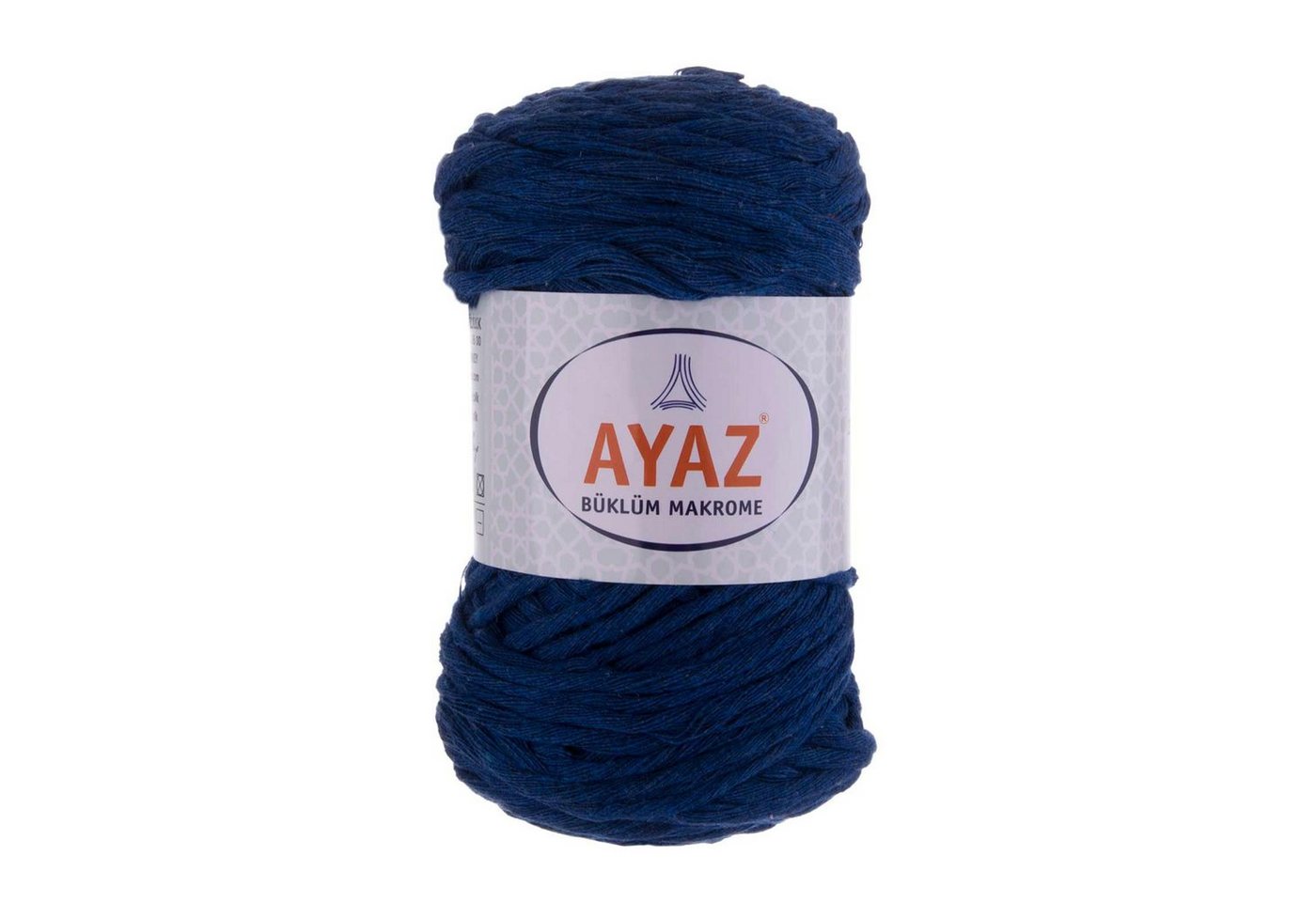 Thumbnail - AYAZ 4 x 250g Strickgarn Büklüm Makrome Häkelwolle, 1133 enzianblau