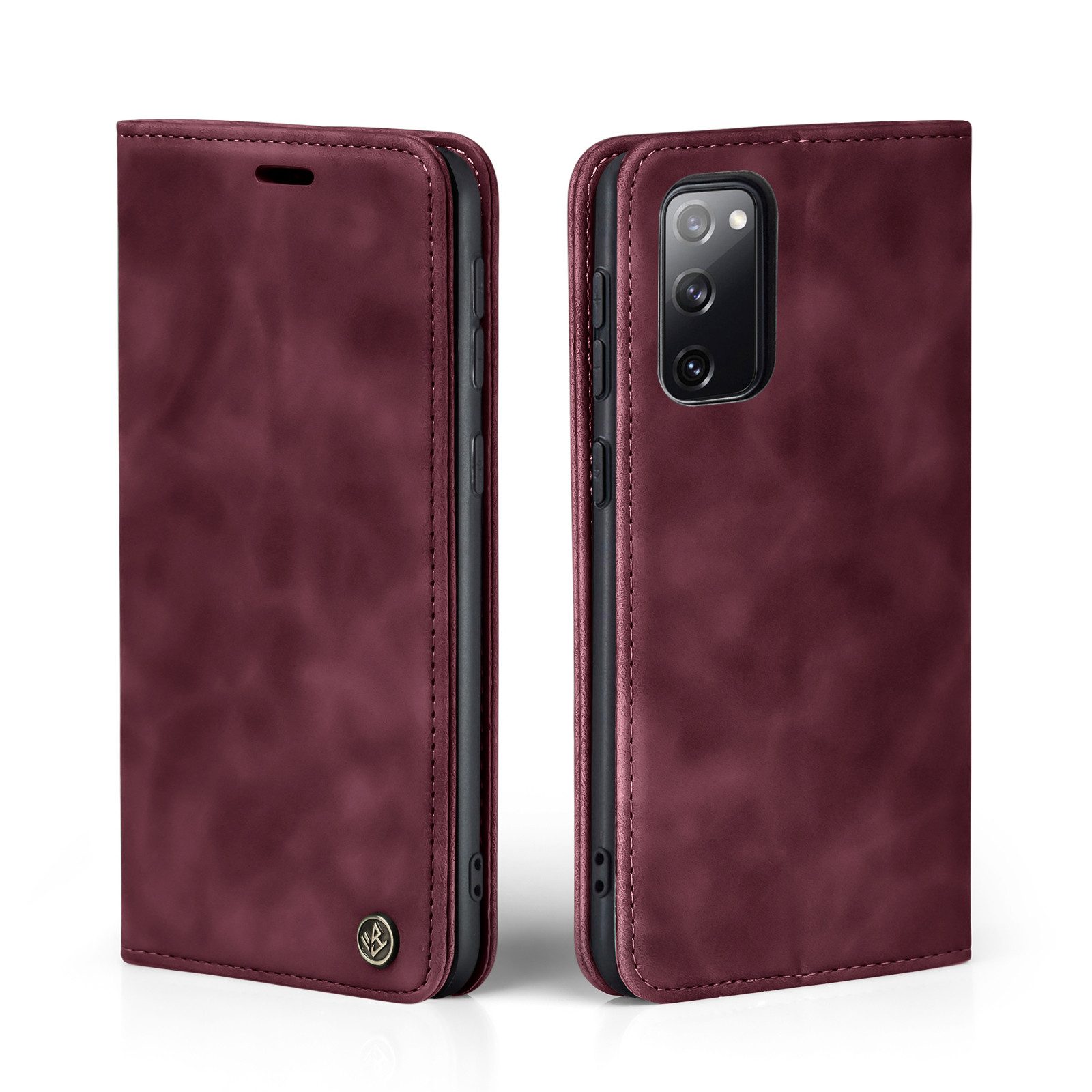 Tec-Expert Handyhülle Tasche Hülle für Samsung Galaxy S20 FE 4G/5G 6.5 Zoll, 6.5, Cover Klapphülle Case mit Kartenfach Fliphülle aufstellbar