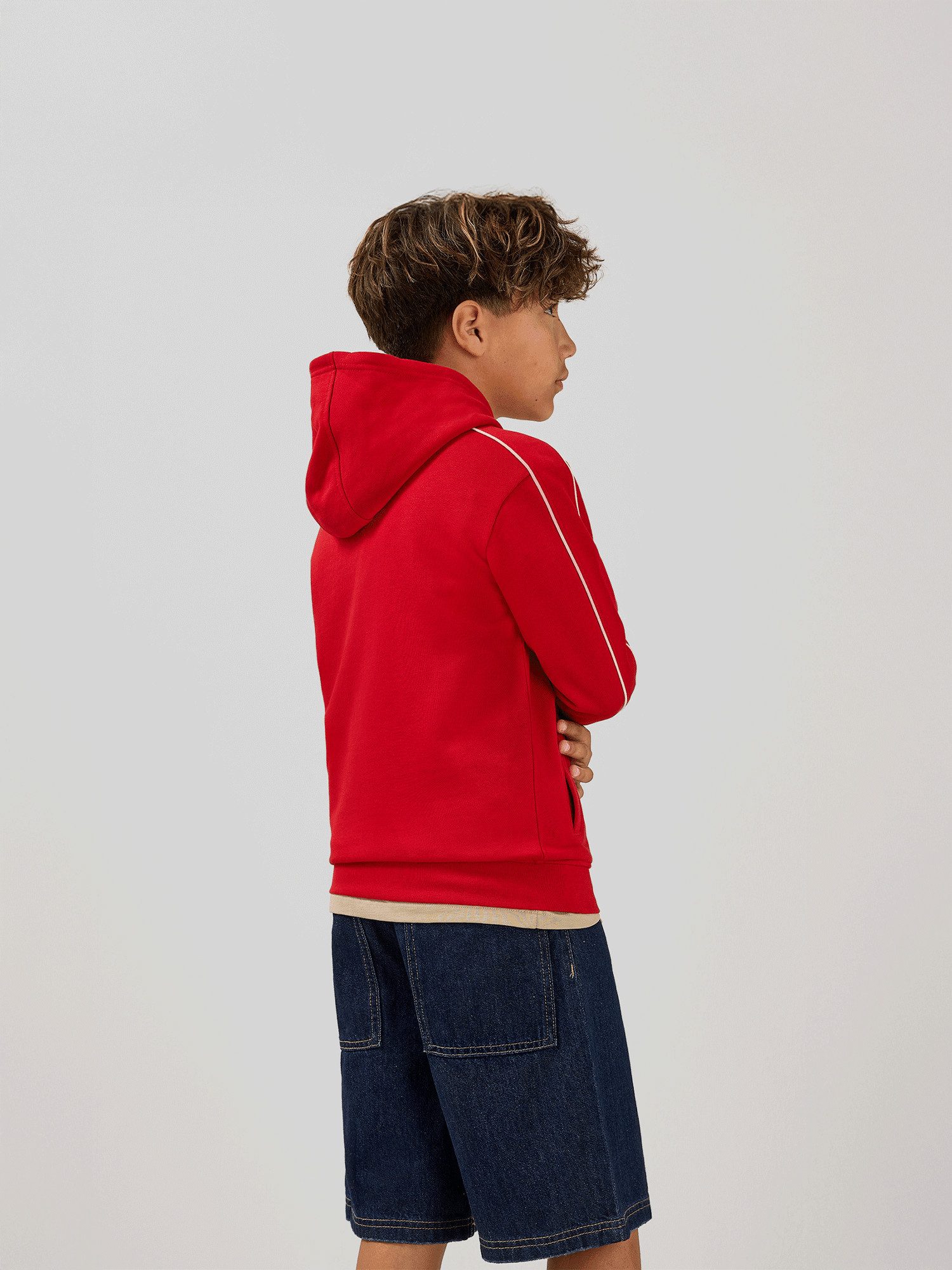 FC Bayern München Kapuzensweatjacke FC Bayern München, Zip-Hoodie Essentials, Kinder, Rot