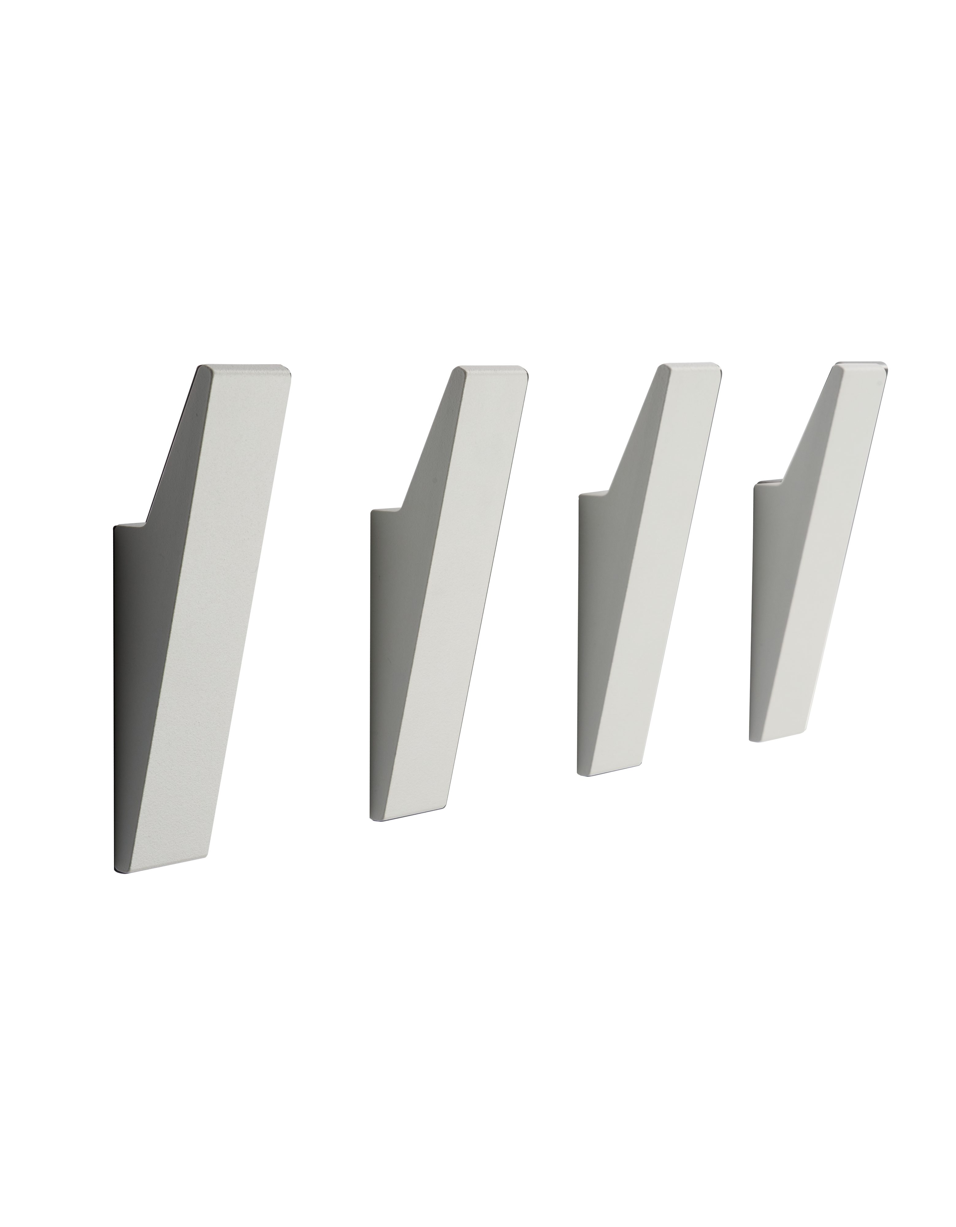 Designfabrik Hamburg Garderobenhaken Set mit versteckter Verschraubung (4 St)