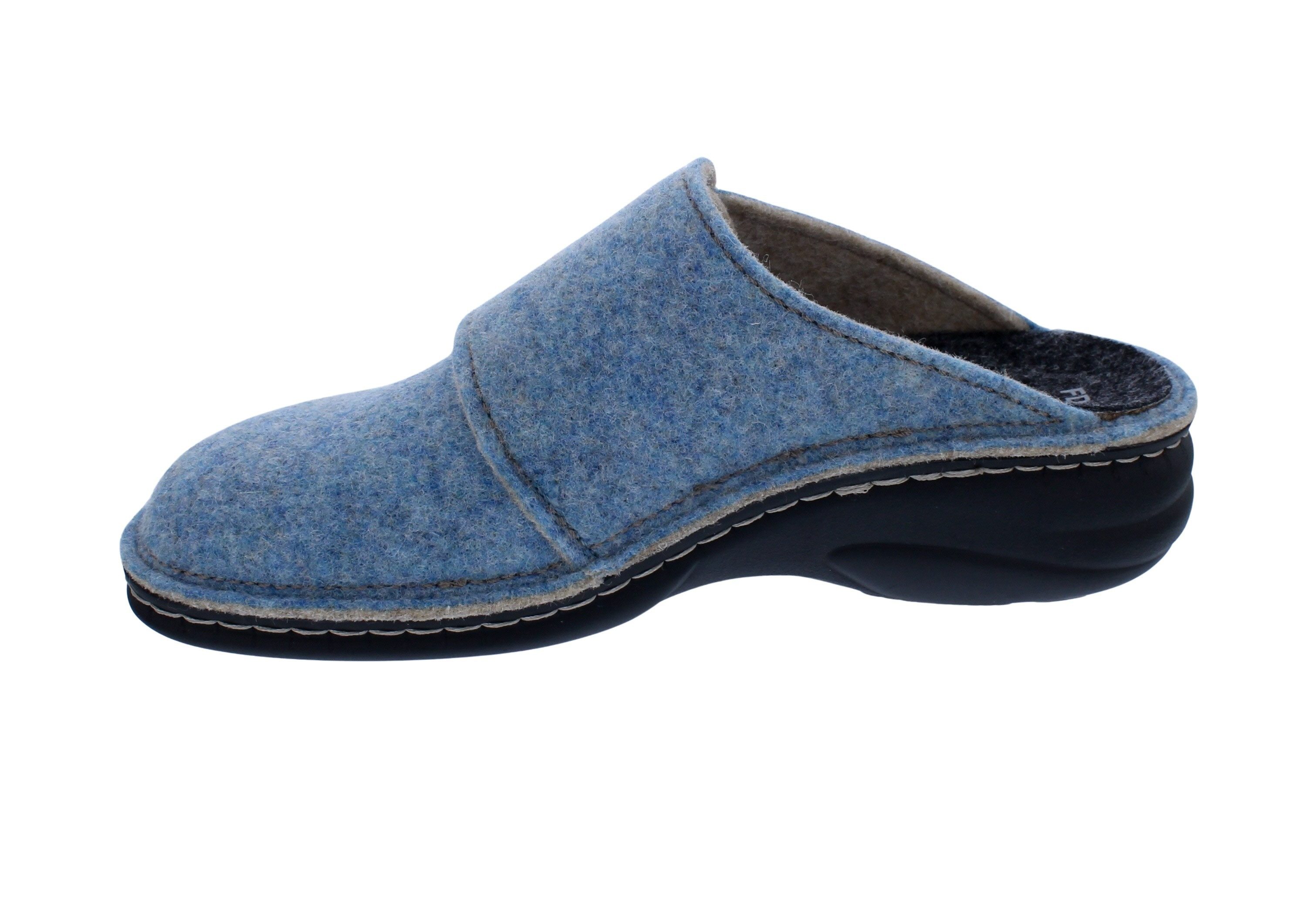 Finn Comfort Finn Comfort Goms 6569-482375, Doublefilz, Mare - Blau, Klettverschlus Pantoffel