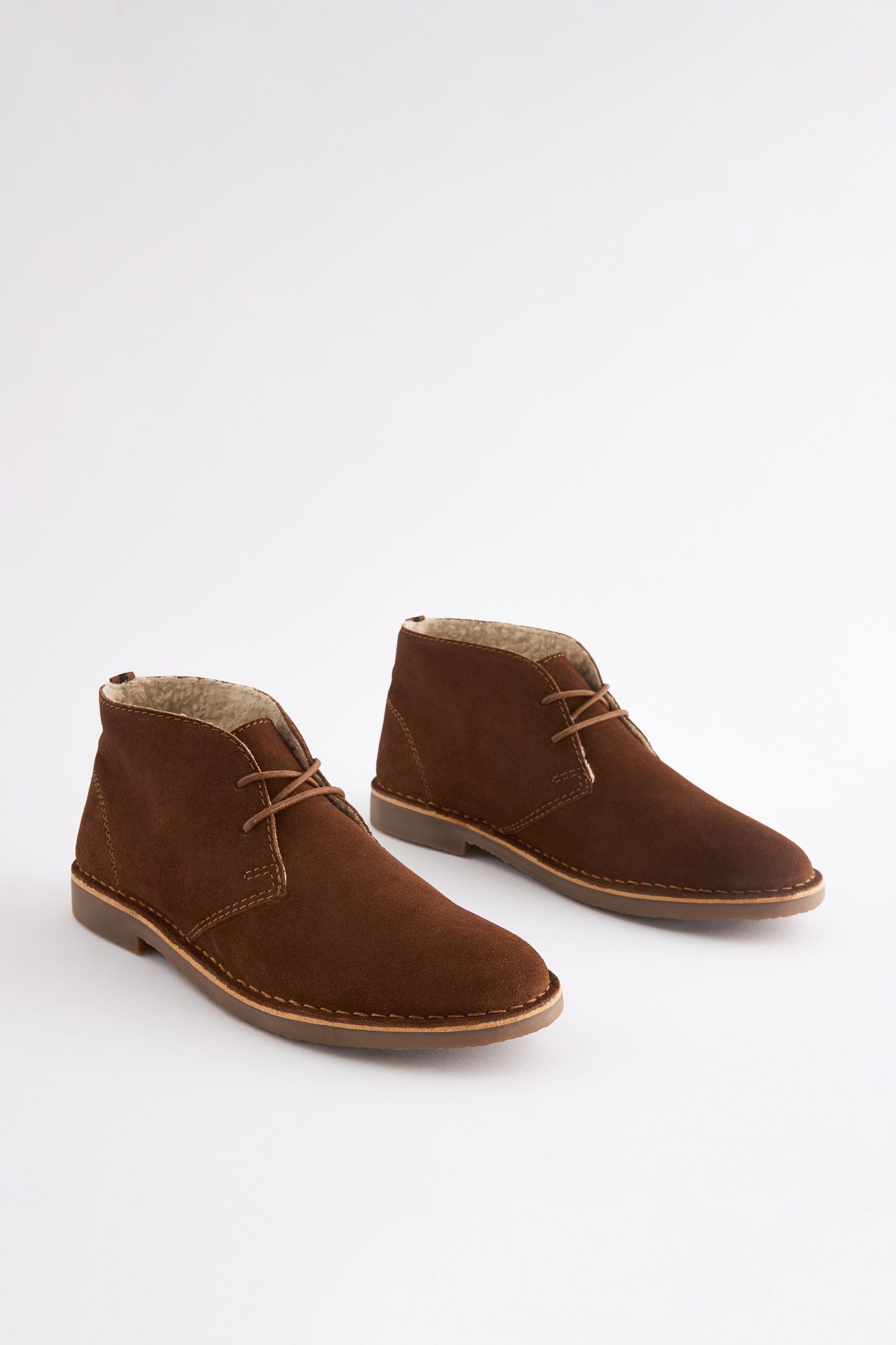 Next Desert-Boots mit Teddyfutter Schnürstiefel (1-tlg) günstig online kaufen