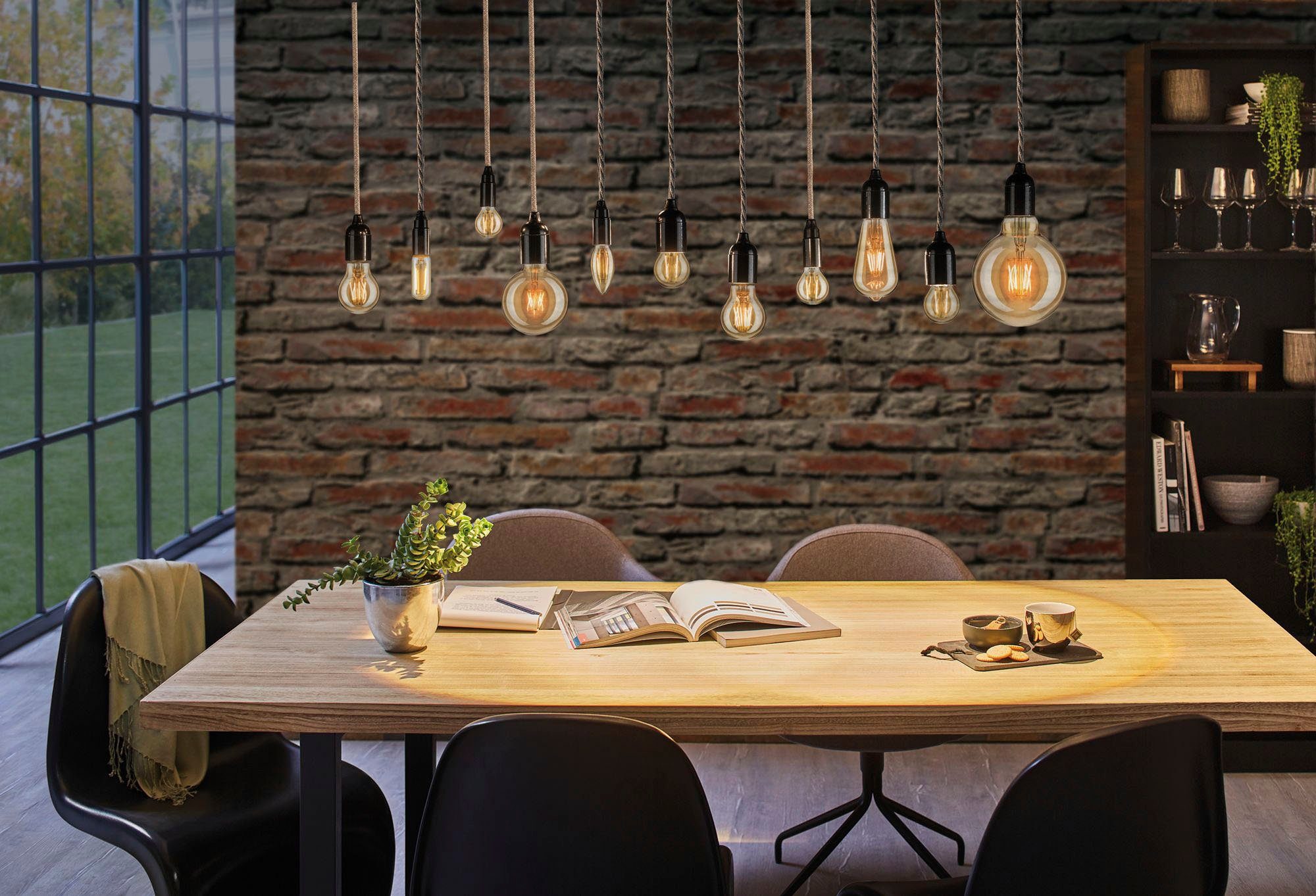 Paulmann LED-Leuchtmittel E27 Goldlicht dimmbar Vintage AGL 6W dimmbar Vintage AGL 6W, 1 St., Extra-Warmweiß, 1700 Kelvin