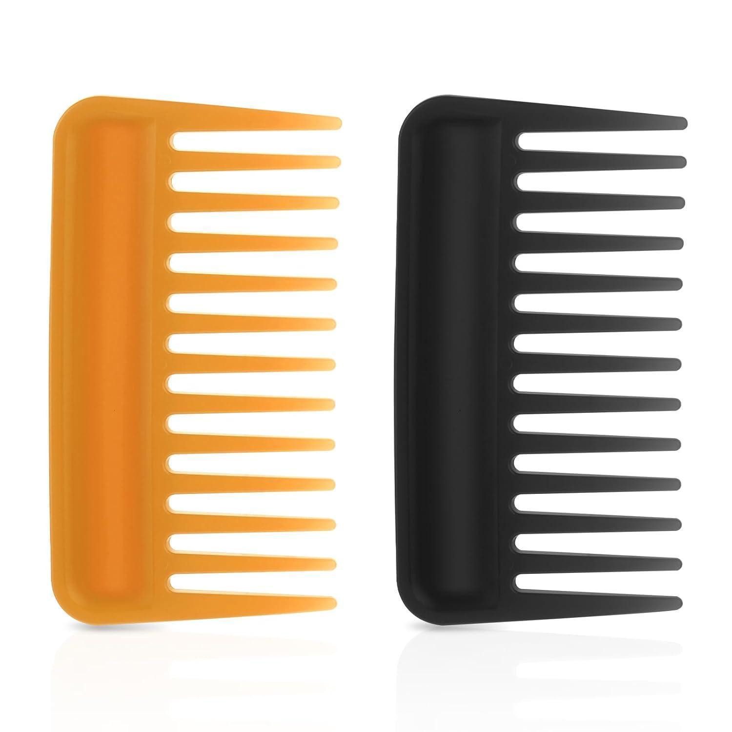 LuxusKollektion Lockenkamm Lockenkamm 2 Stück Breit Afro Strähnenkamm für Locken Glattes Dünnes