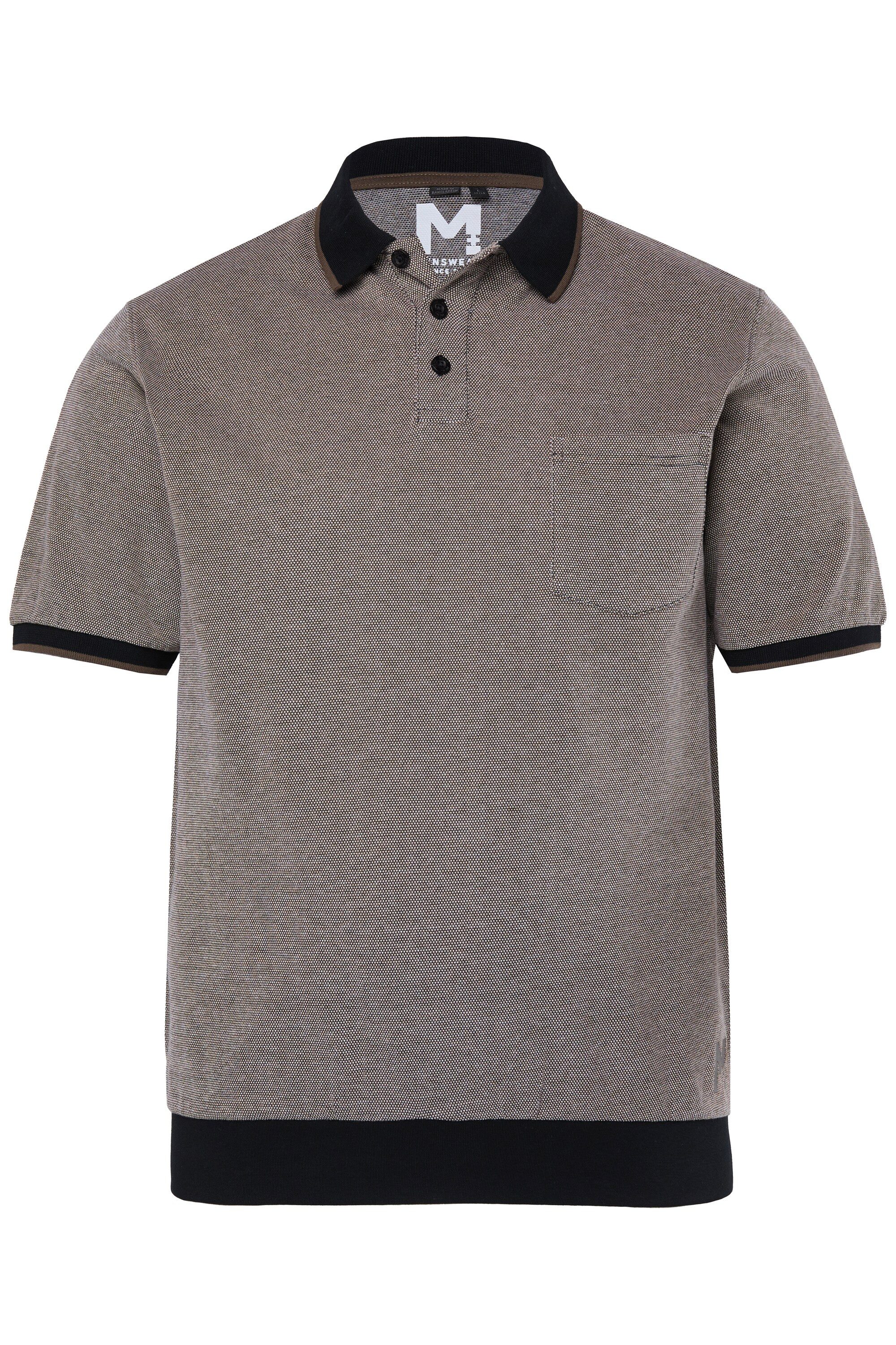 Poloshirt Poloshirt Halbarm Bauchfit Piqué