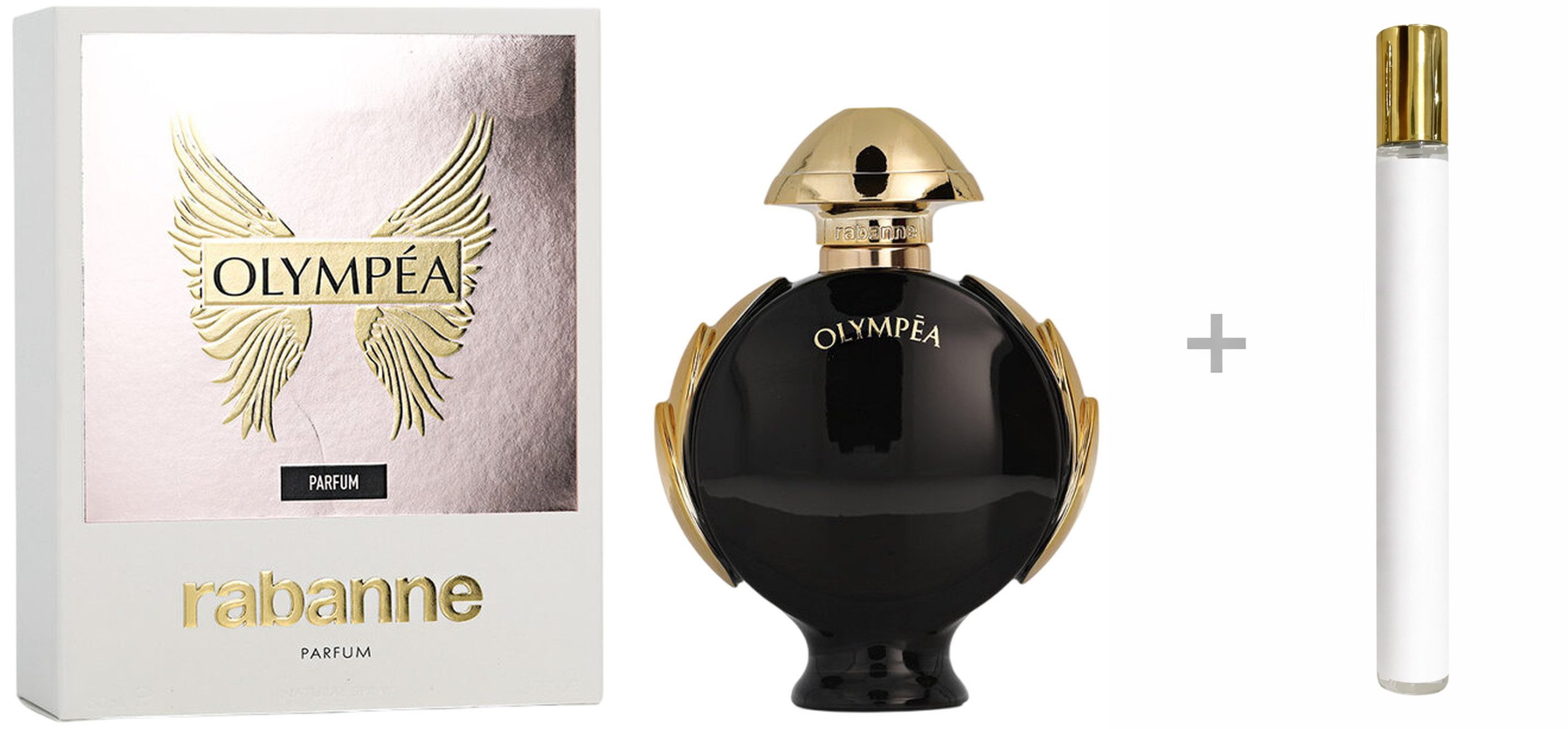 paco rabanne Duft-Set Olympéa Parfum Damen Spray mit Reiseduft, Blumig-süßer Duft mit rosa Pfeffer, Jasmin, Vanille und Moschus