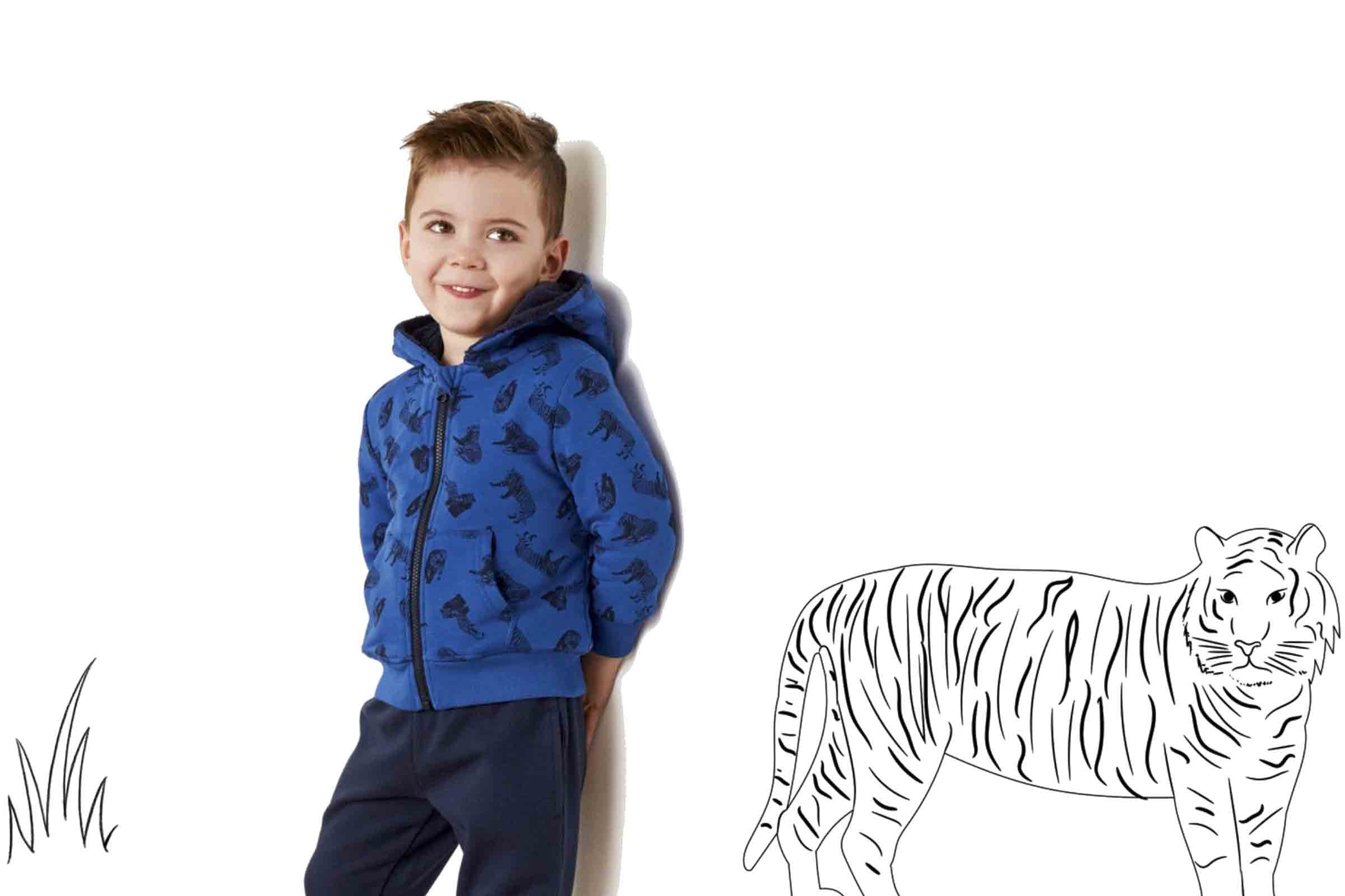 lupilu Fleecejacke Jungen Sweatjacke Jacke mit flauschigem Teddyfleece – Bild 2 von 2
