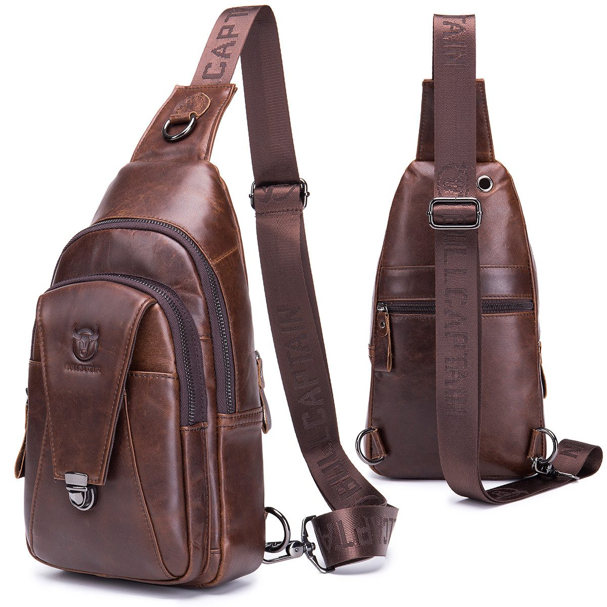 Schultertasche Brusttasche Sling Schulter Rucksack Rucksäcke Crossbody Umhängetasche