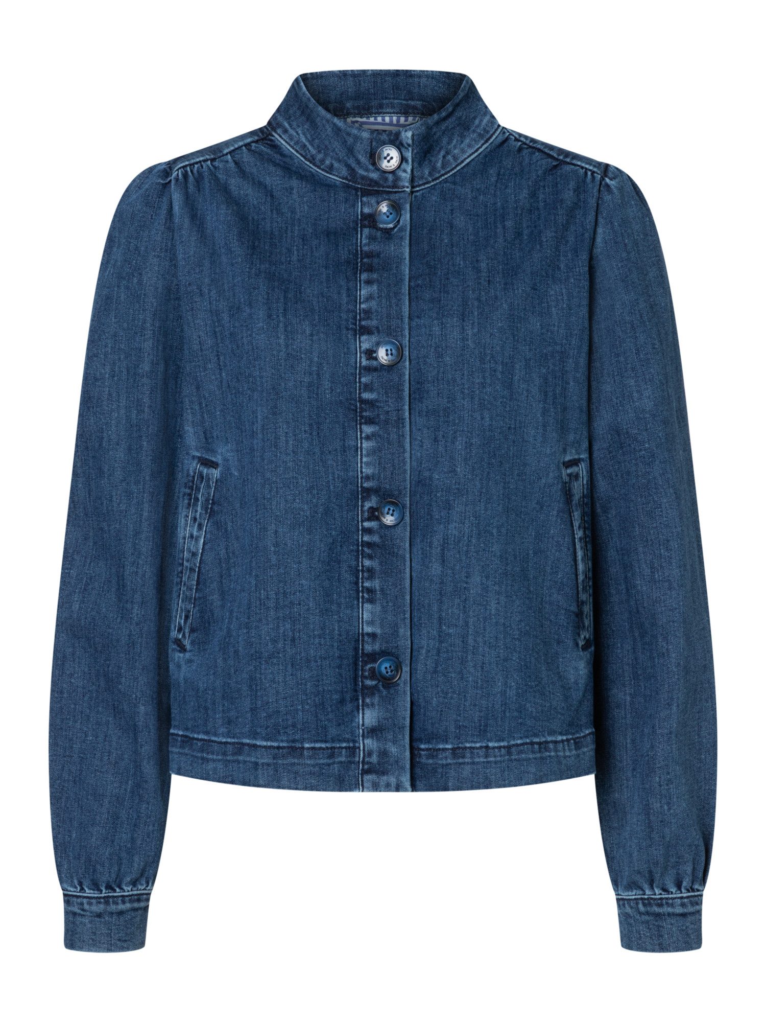 MORE&MORE Jeansjacke feminine, weite Jeansjacke