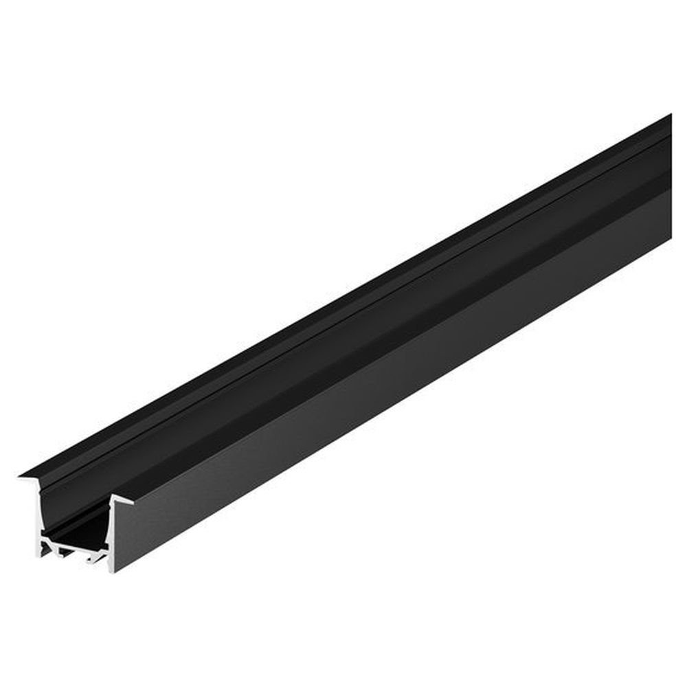LED 20 Schwarz Profilelemente in LED-Stripe-Profil Streifen 1,5m, Schieneneinbauprofil Grazia SLV 1-flammig,