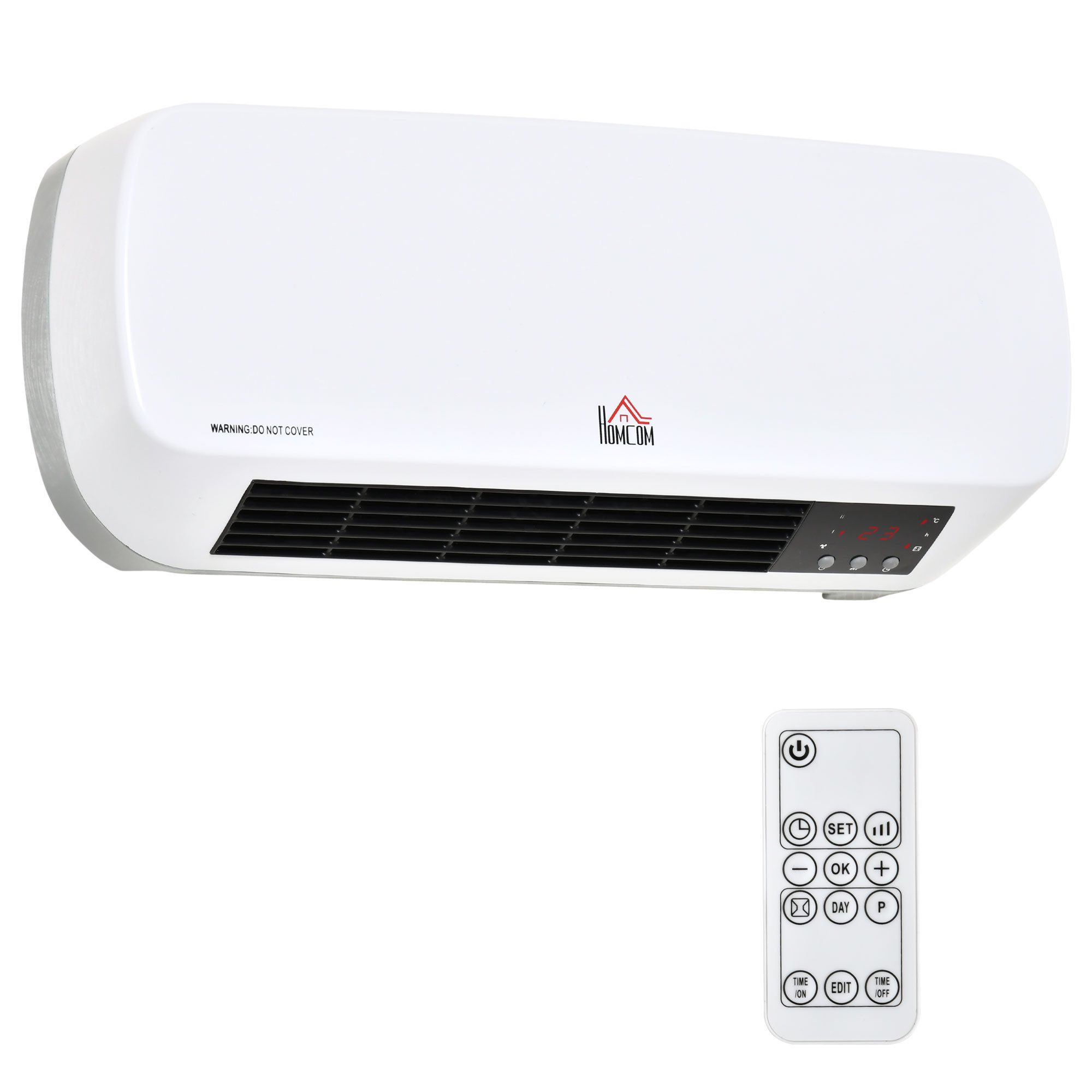 HOMCOM Heizlüfter Wandheizung, 2000 W, Keramikheizer, günstig online kaufen