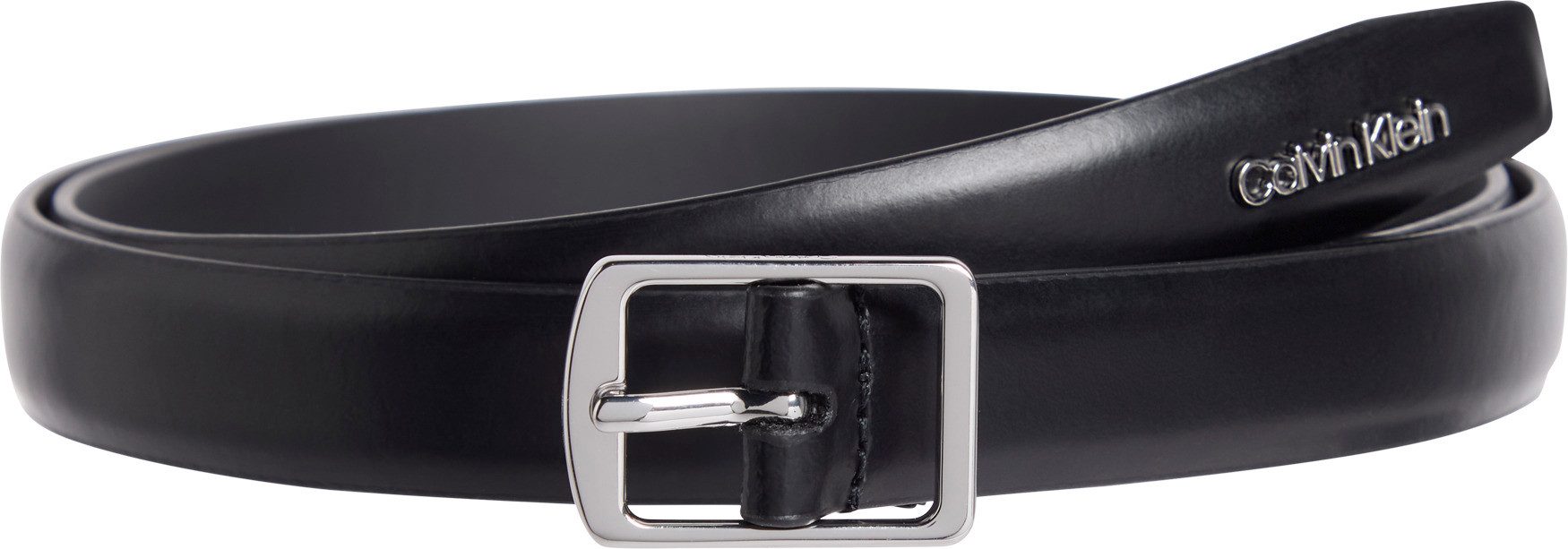 Calvin Klein Ledergürtel SLIM SQUARE BUCKLE günstig online kaufen