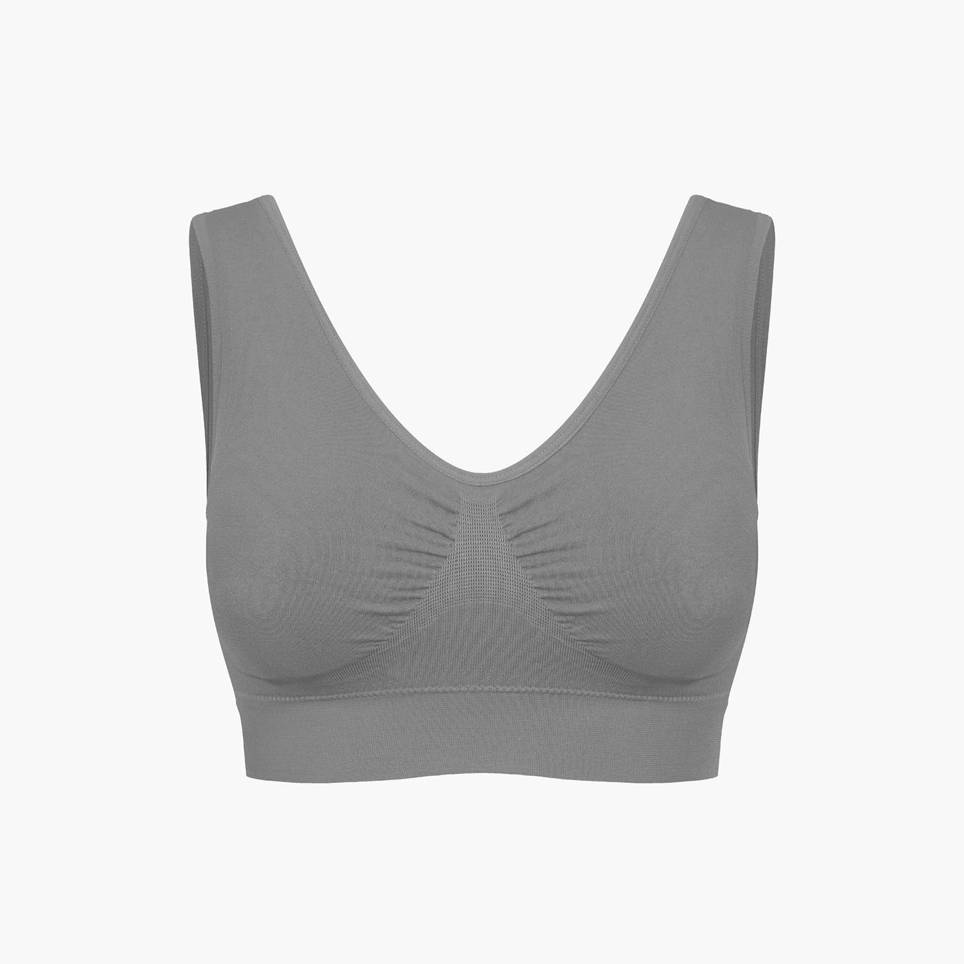 Creamy Fabrics Bügelloser BH Comfy Bra-Graphit-L (1-tlg)
