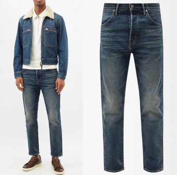 Tom Ford 5-Pocket-Jeans TOM FORD SELVEDGE DENIM TAPERED FIT PANTS JEANS HOSE TROUSERS MADE IN