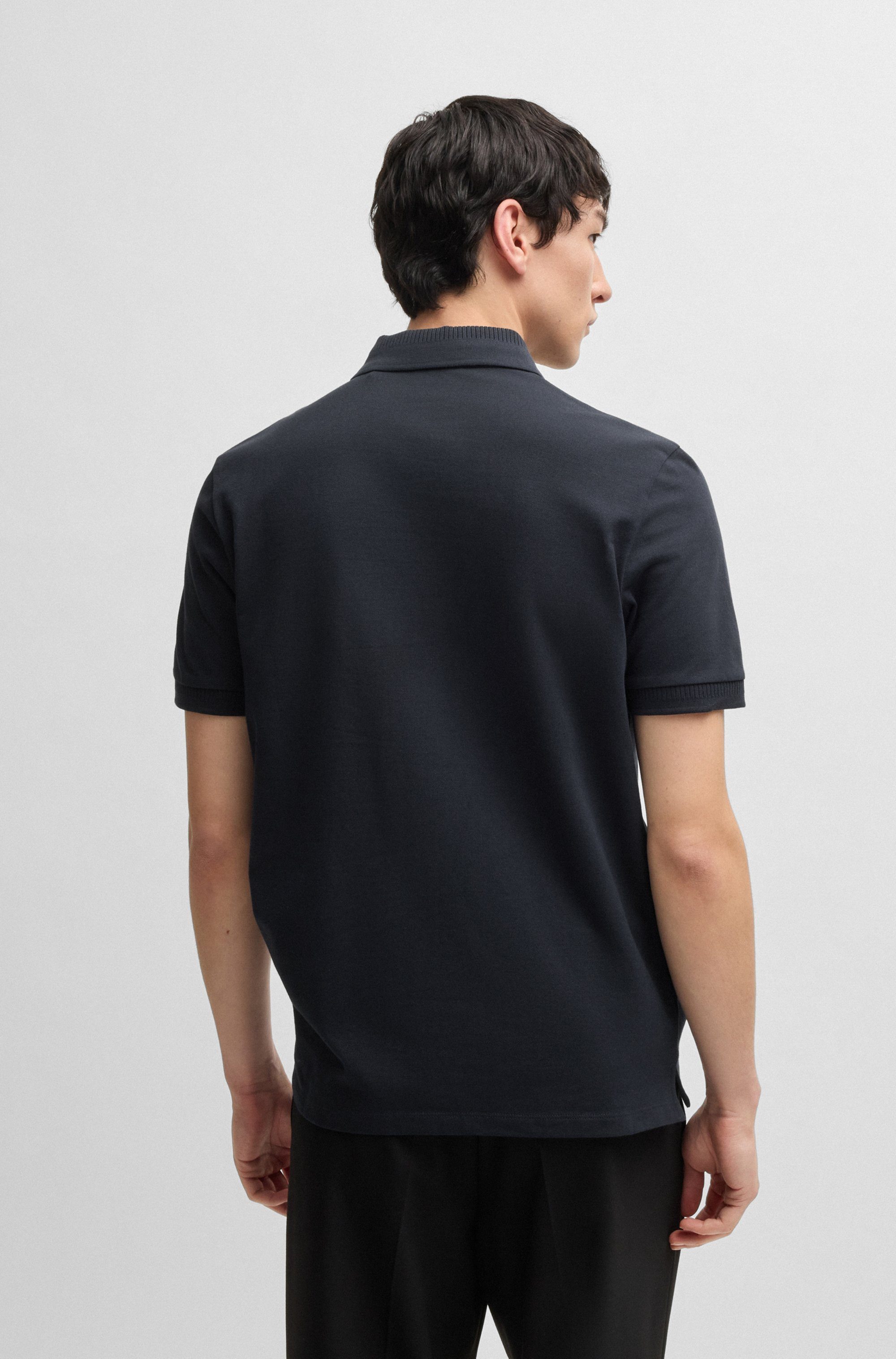 HUGO Poloshirt Dereso Slim Fit, Kurzarm, HUGO Weblabel