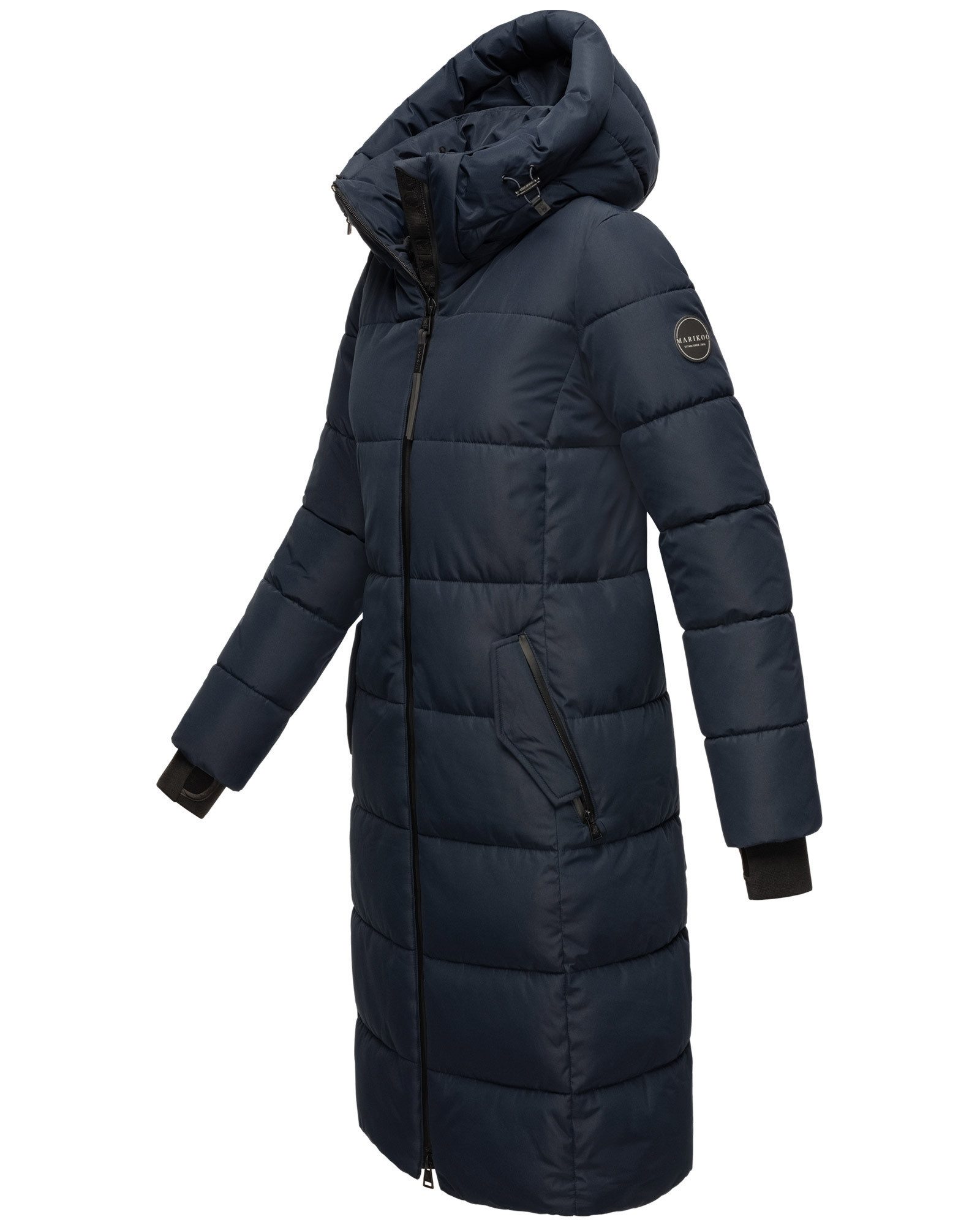 Marikoo Steppjacke Zuraraa XVI langer Winter Mantel gesteppt