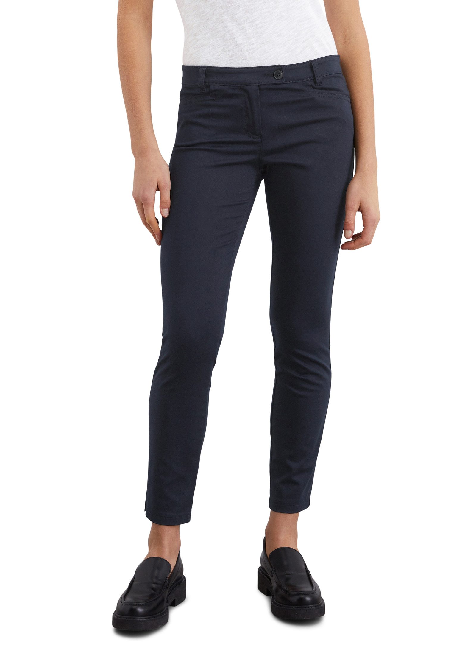 Marc O'Polo Chinohose aus Smooth Sateen Stretch