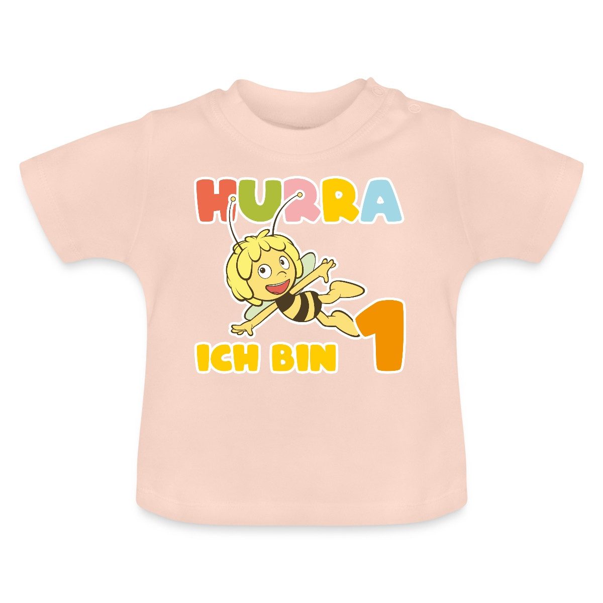 Spreadshirt T-Shirt Biene Maja 1. Geburtstag Baby Bio-T-Shirt mit Rundhals (1-tlg)