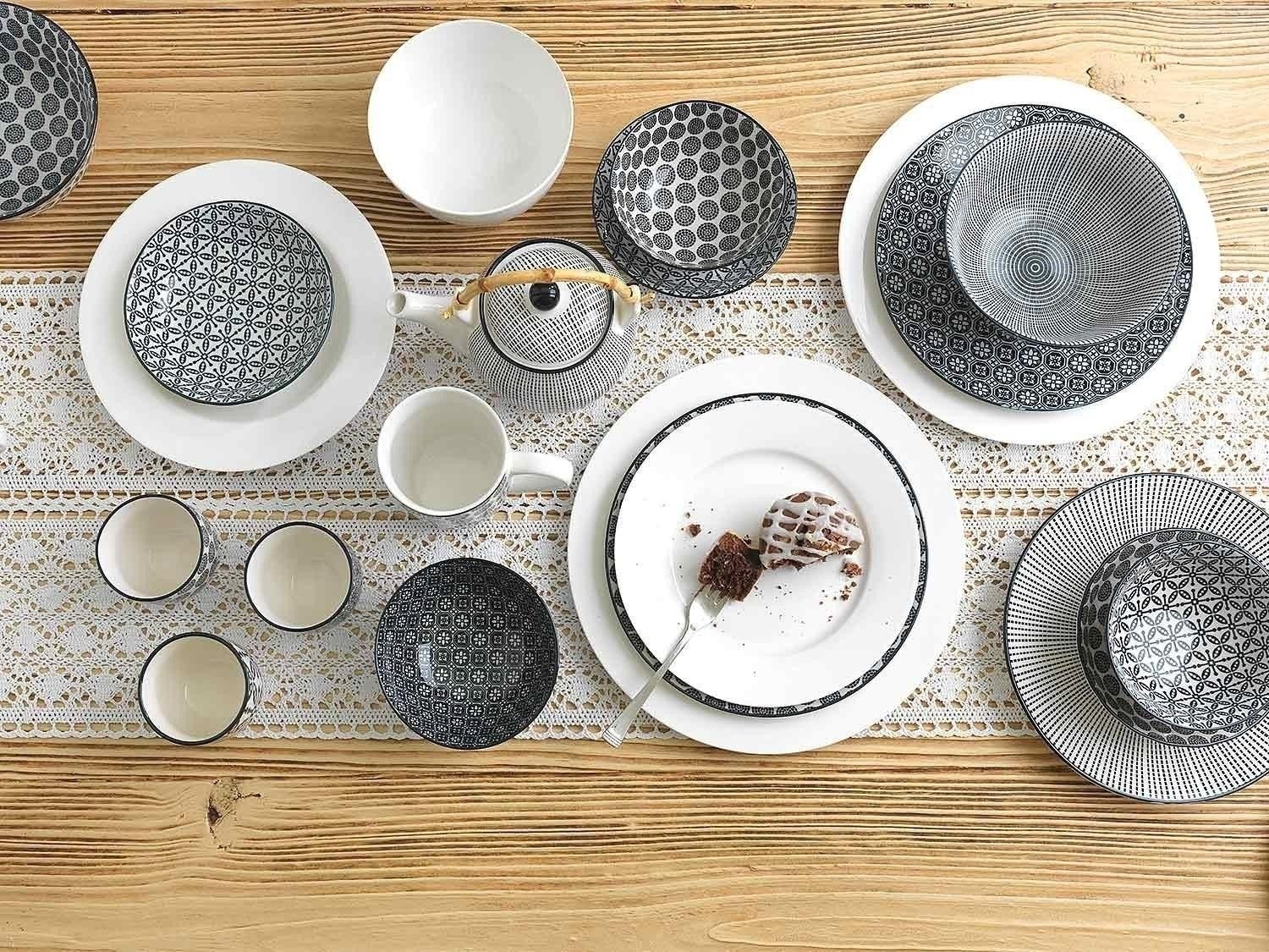 Home4You Speiseteller, Ø 26,5 cm, Bone China, Spülmaschinenfest, (1 St)