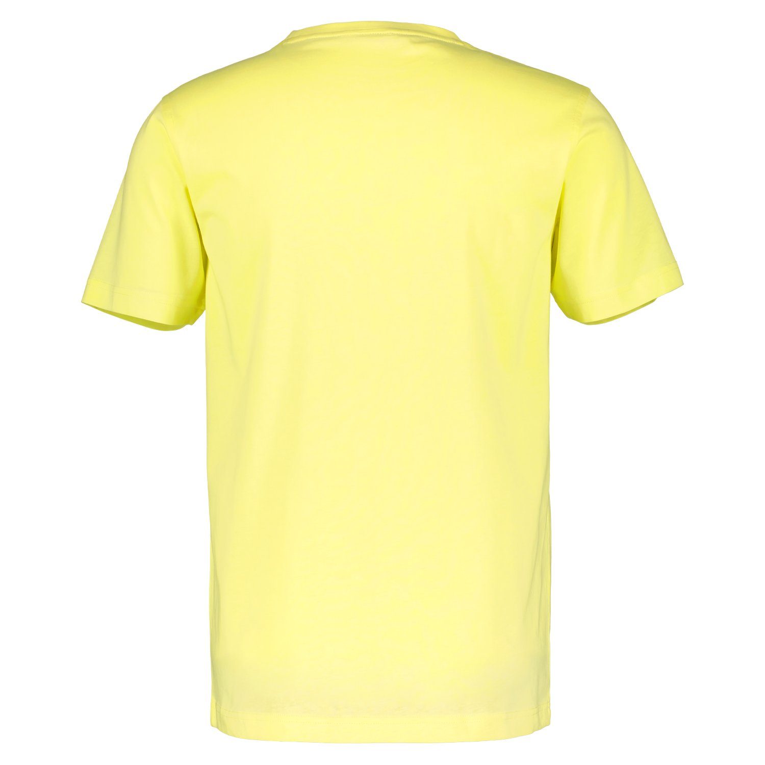 LERROS T-Shirt Logoprägung an der Brust lemon pure