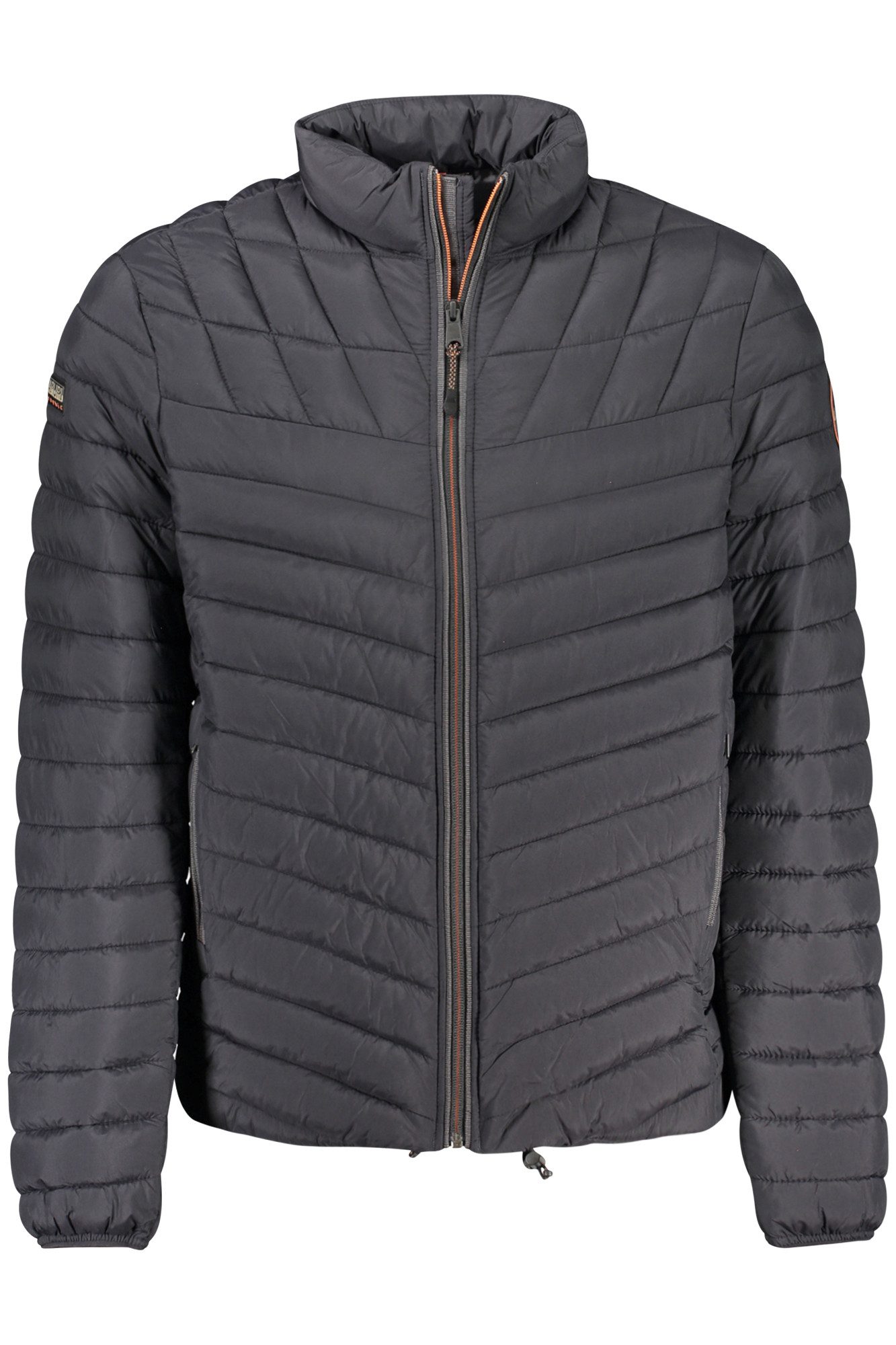 Napapijri Outdoorjacke Schwarze Herrenjacke mit Applikation - Regular Fit, günstig online kaufen