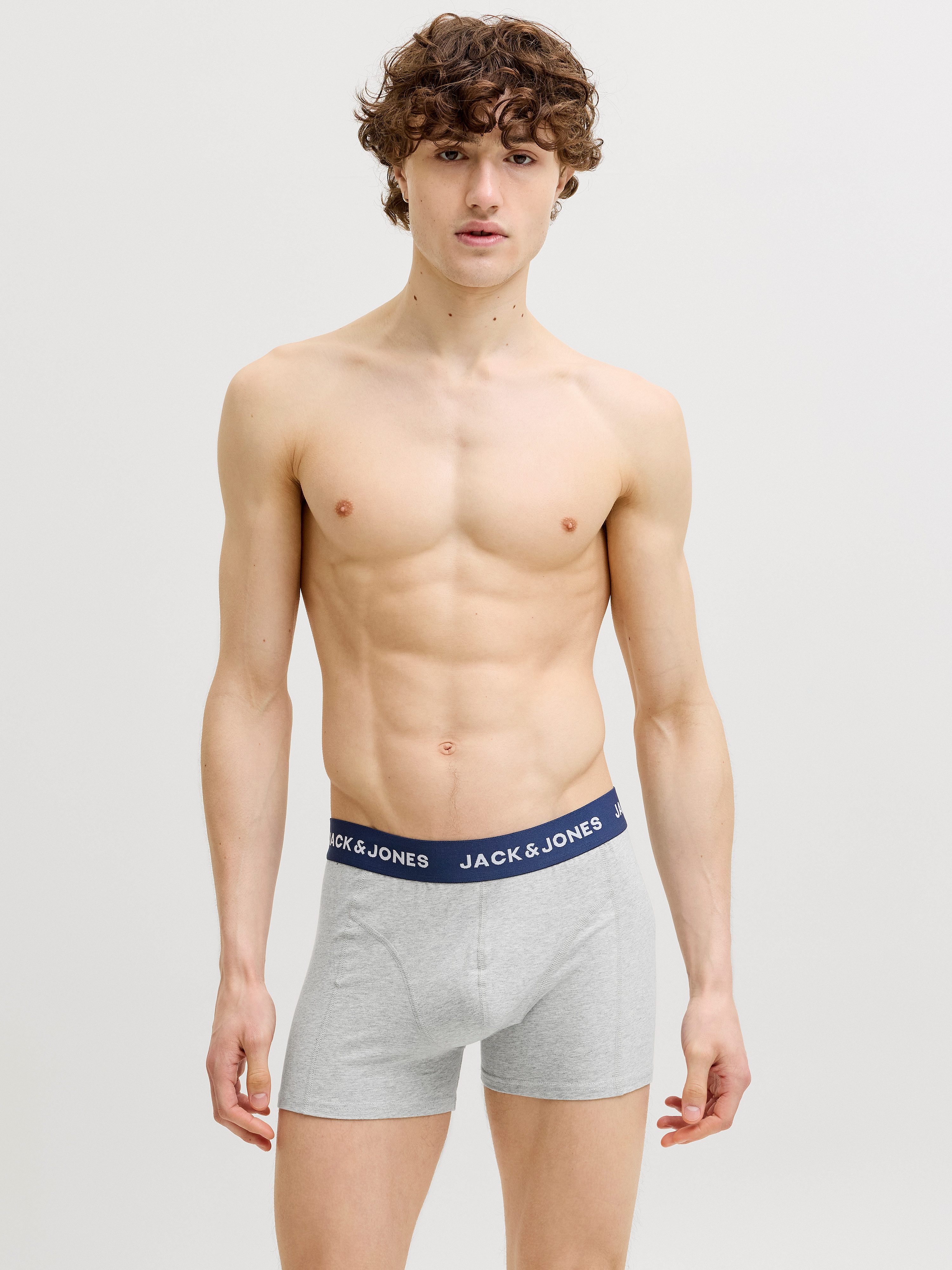 Jack & Jones Trunk JACBENJA SOLID TRUNKS 12 PACK STYD (Packung, 12-St) Baumwollmischung, elastischer Bund