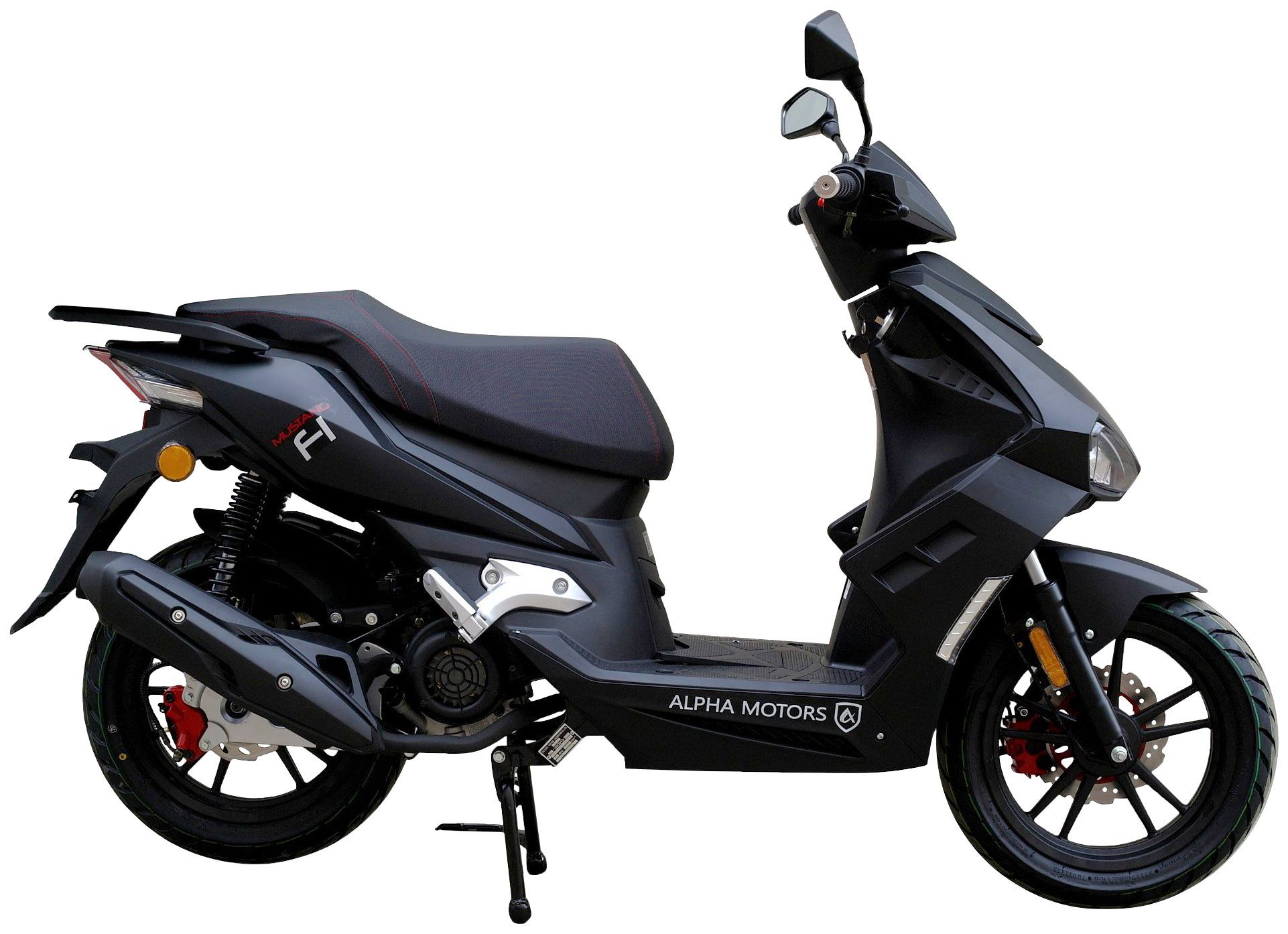Alpha Motors Motorroller Mustang FI, 125 ccm, 85 km/h, Euro 5+, mit USB-Anschluss und Lenkerschloss, sportliches Design