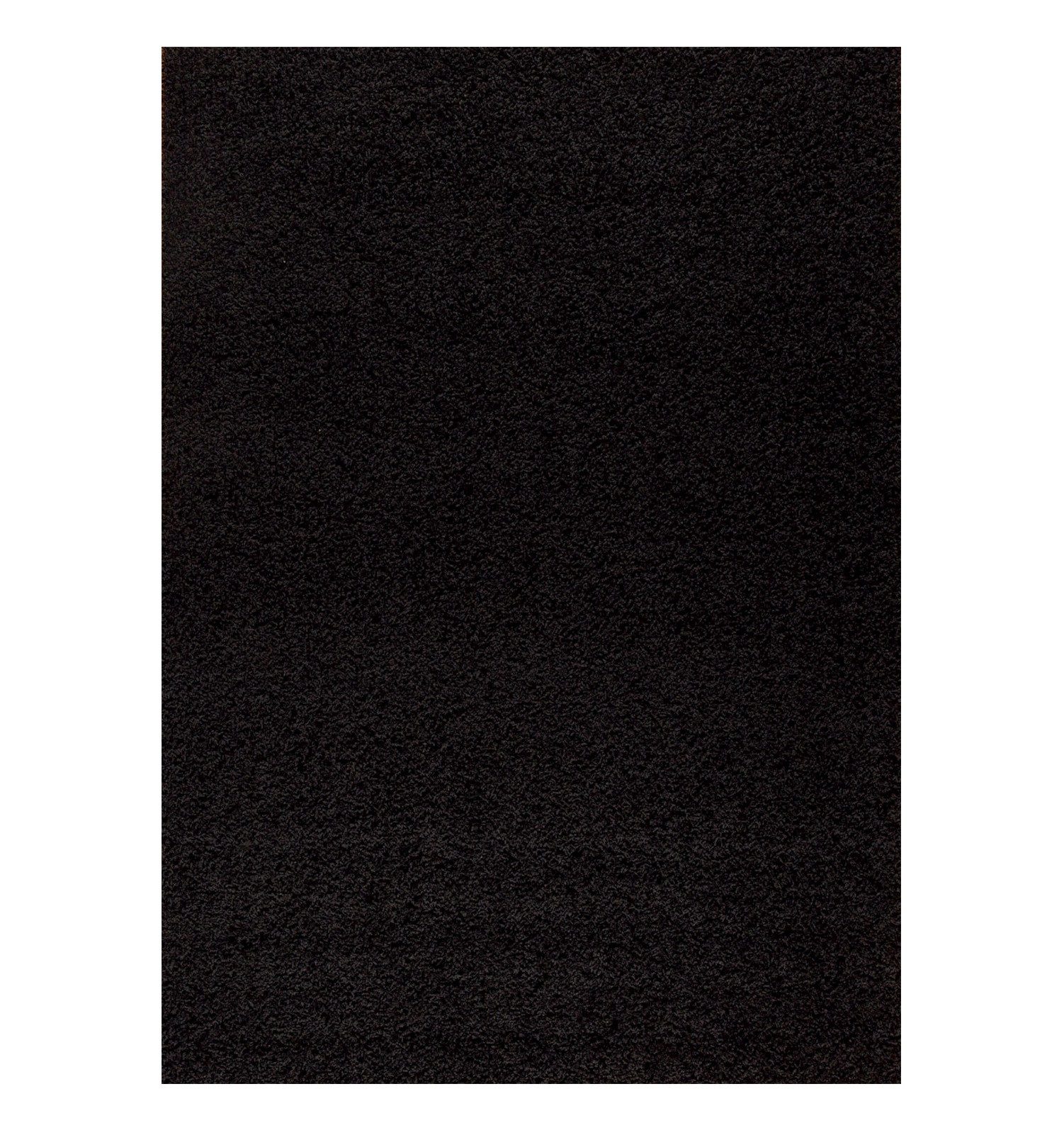 Vimoda Langflor-Teppich Shaggy Hochflor Teppich Schwarz, Rechteckig, Höhe: günstig online kaufen