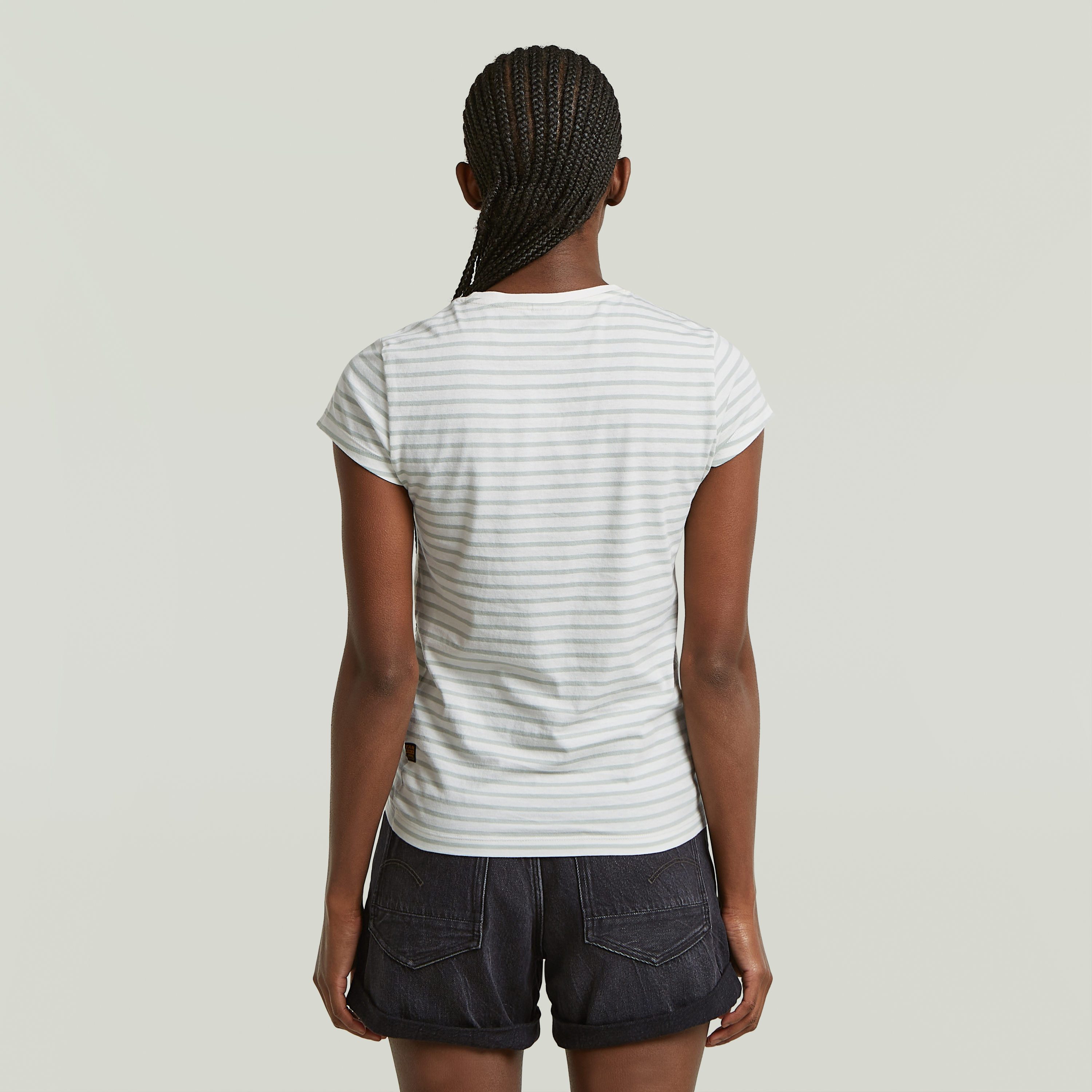 G-STAR V-Shirt Eyben mit Label