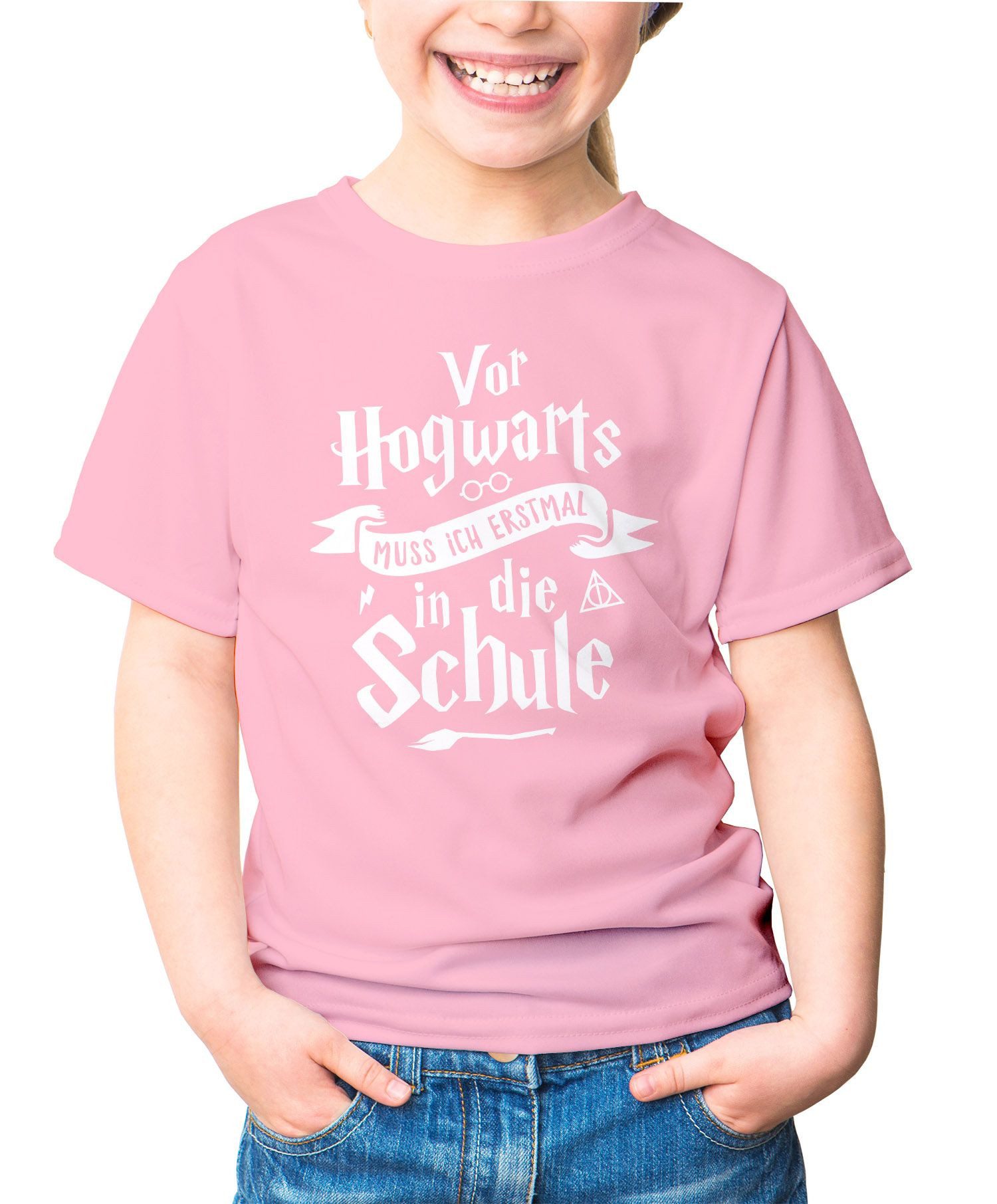 Print-Shirt Kinder T-Shirt Mädchen Vor muss ich erstmal zur Schule Geschenk zur