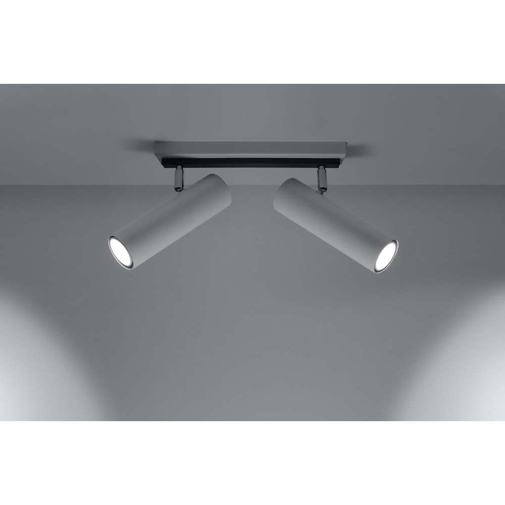etc-shop LED Deckenspot, Leuchtmittel nicht Verstellbare Deckenlampe Stahl Deckenleuchte inklusive, Spots Weiß Wohnzimmer