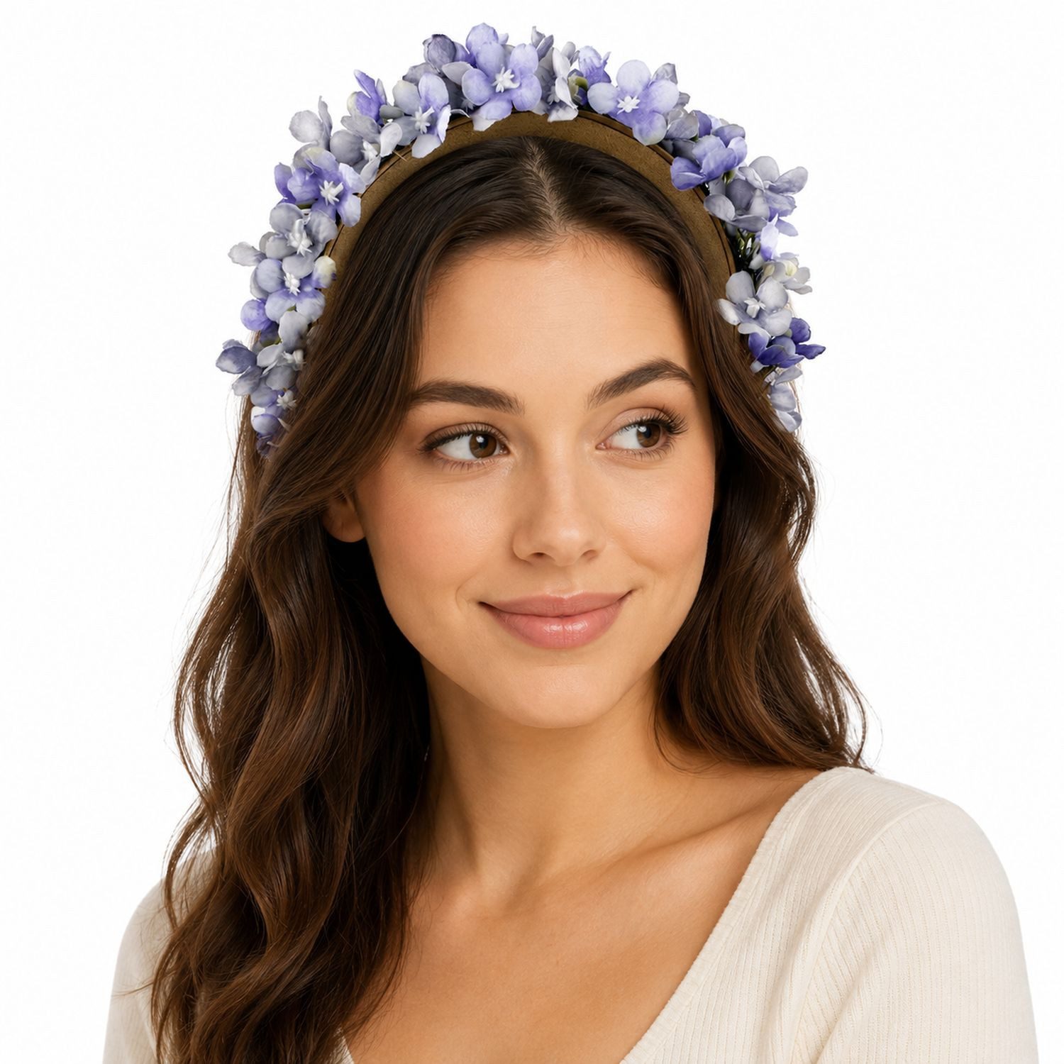 Trachtenland Haarreif Blumen Haarkranz "Marissa" mit zarten Blüten