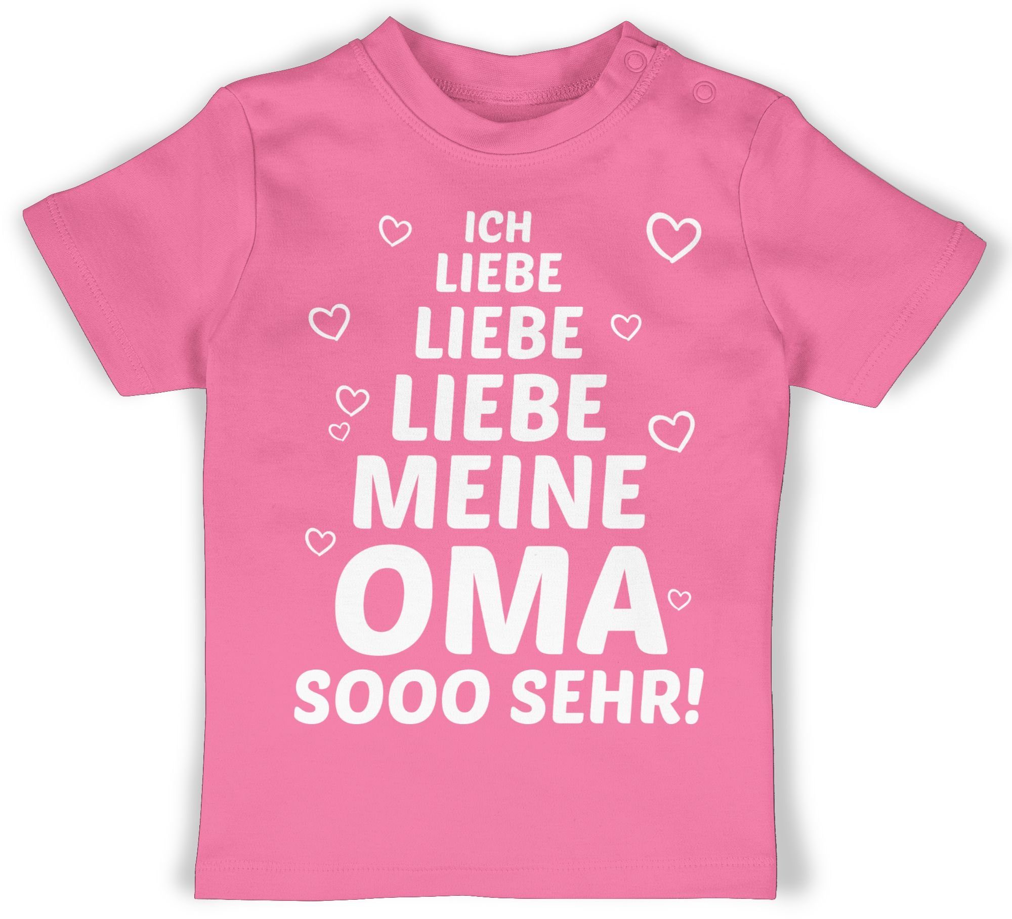 Shirtracer TShirt »Ich liebe meine Oma so sehr Statement Sprüche