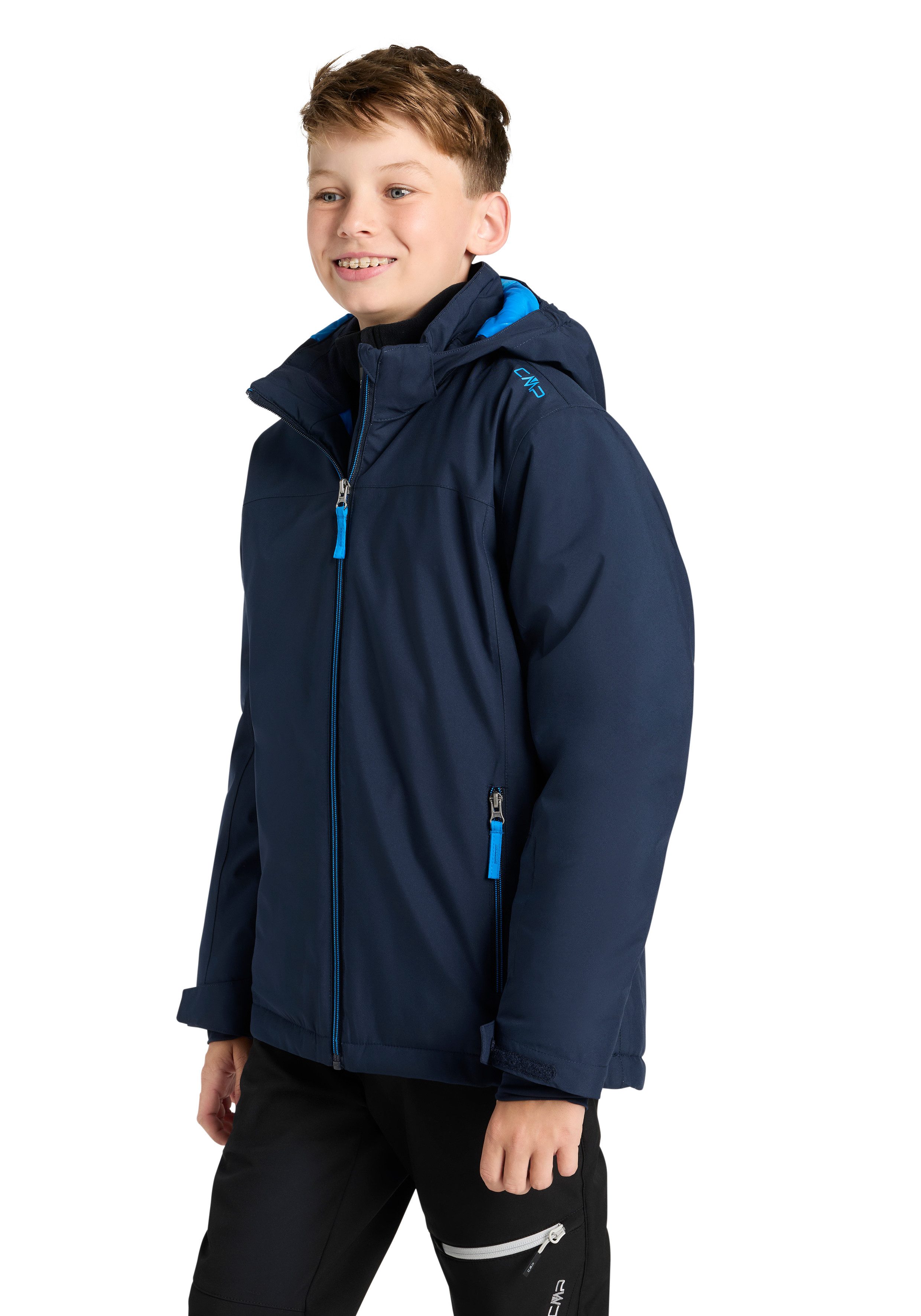CMP Winterjacke KID JACKET SNAPS HOOD mit Kapuze, aus Polyester