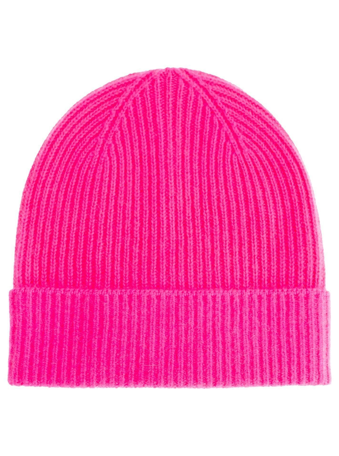 Strickmütze 100% Kaschmir Umschlagmütze