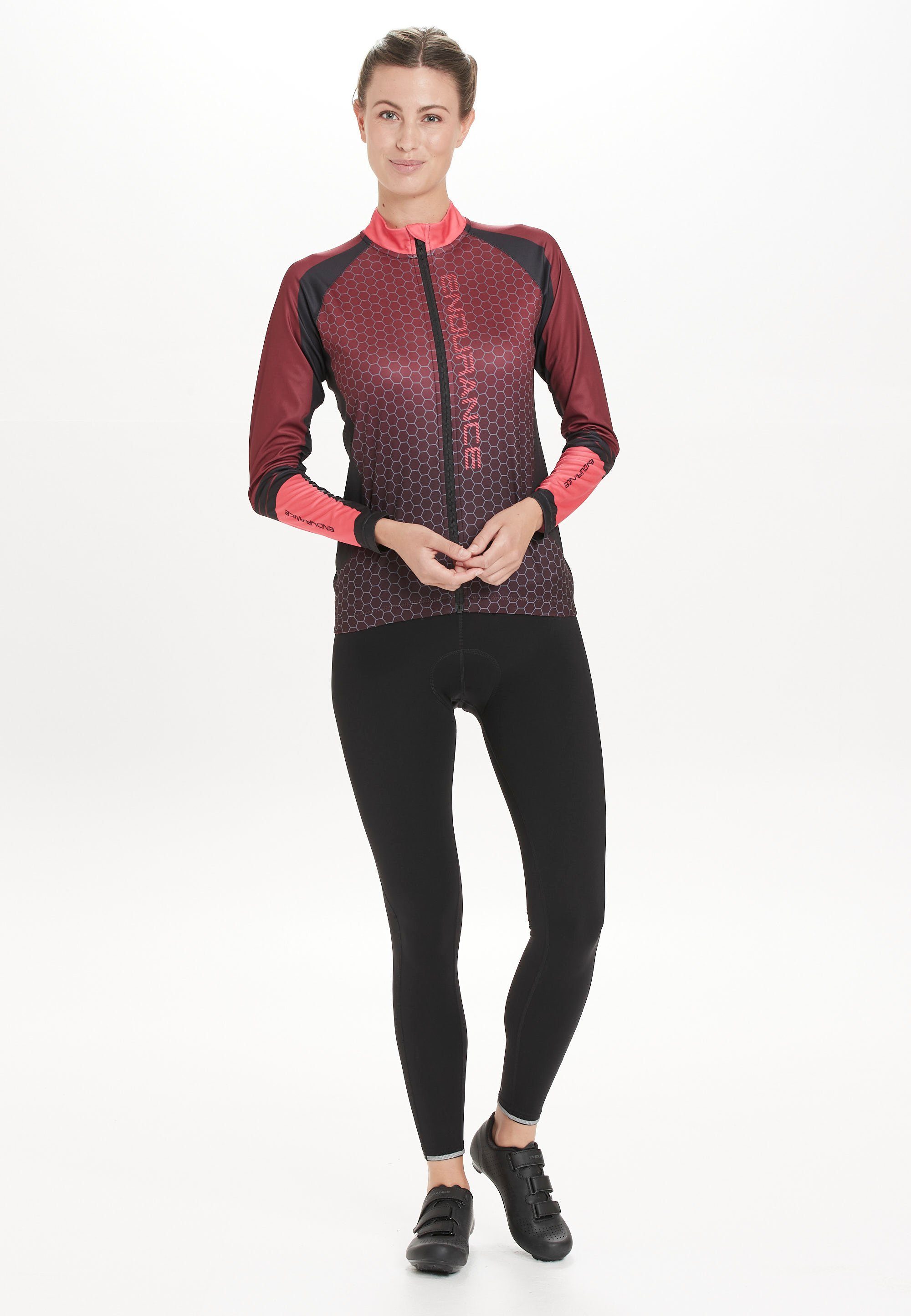 Gel-Pad-Sitzpolsterung ENDURANCE mit Radhose komfortabler Tights Juvel W Long Gel-Pad