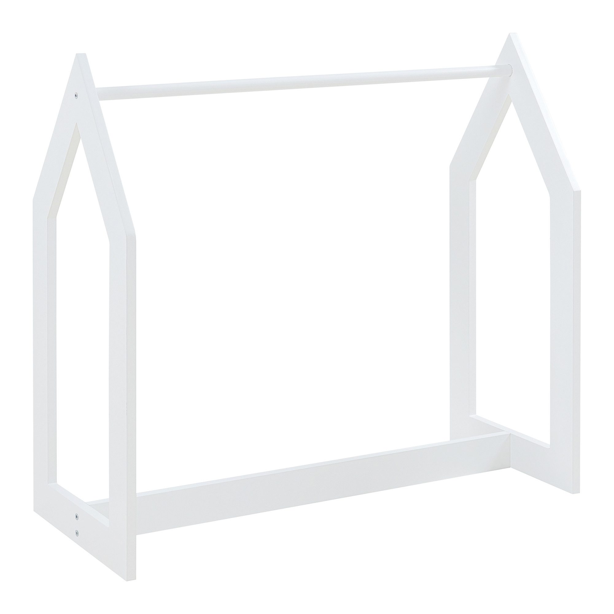 en.casa Garderobenständer, »Værløse« Kinder-Kleiderständer 78x75x35cm Weiß