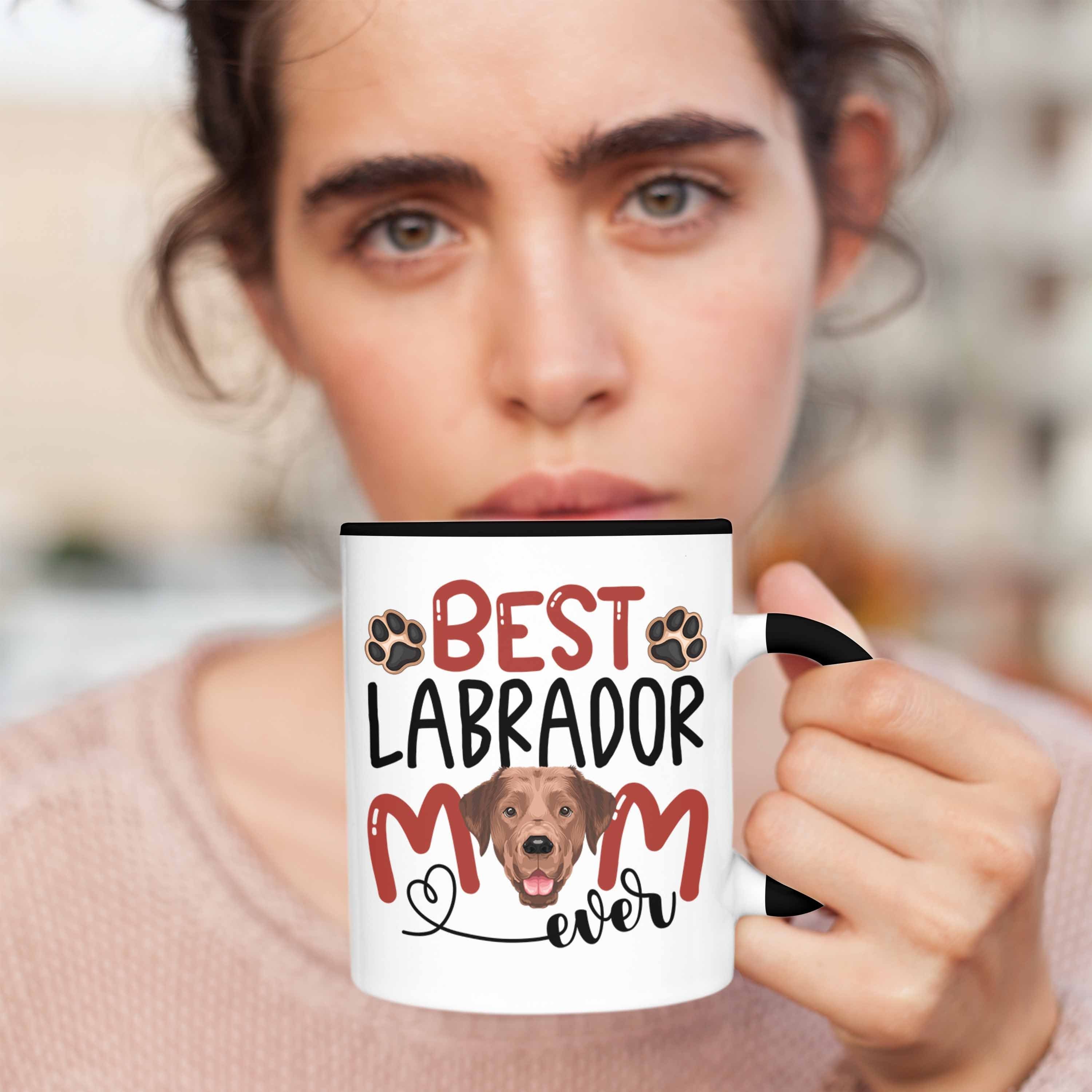 Trendation Be Tasse Tasse Mom Spruch Geschenkidee Schwarz Besitzerin Lustiger Labrador Geschenk