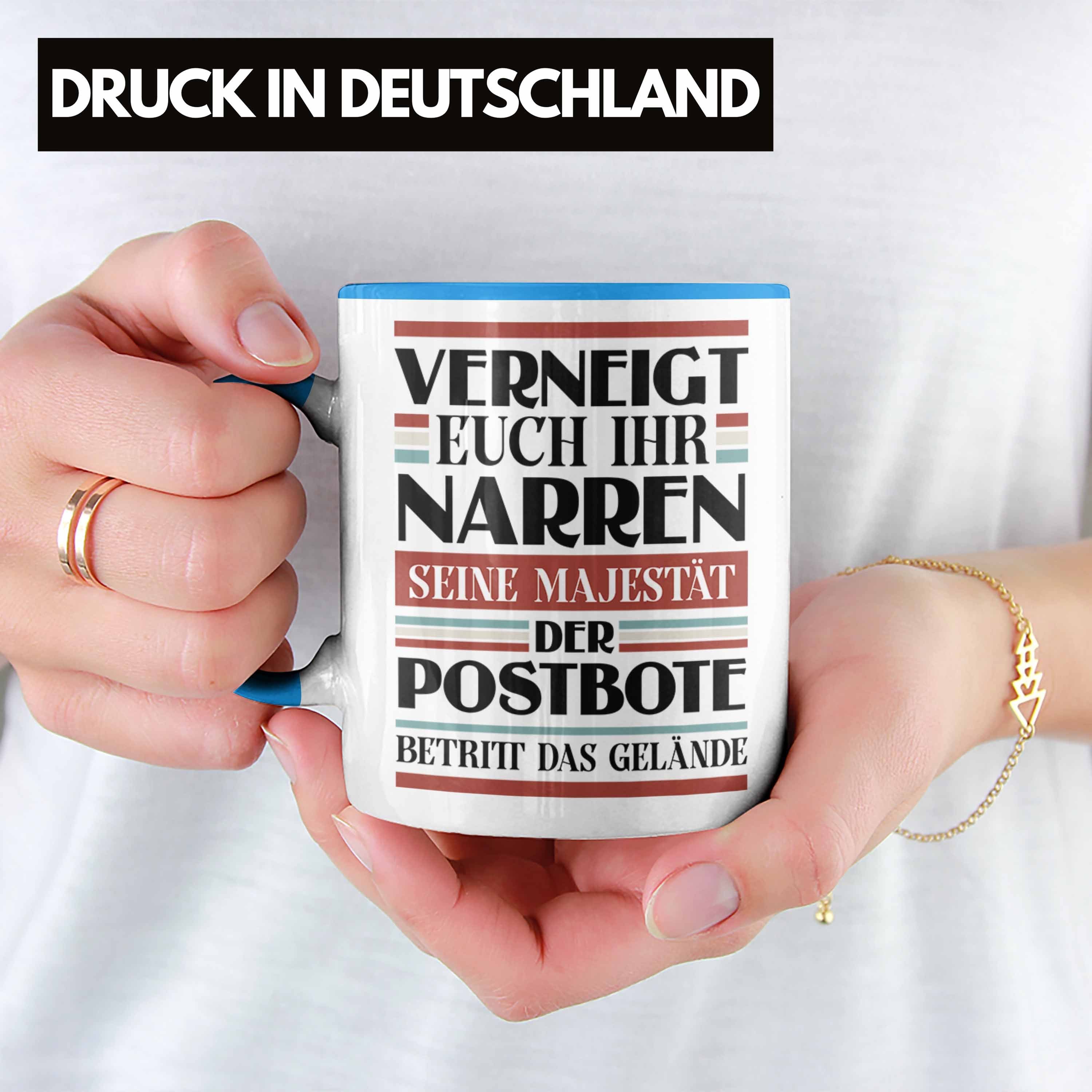 Tasse Spruch Verneigt Euc Trendation Postbote Geschenk Tasse Lustig Männer Blau Trendation -