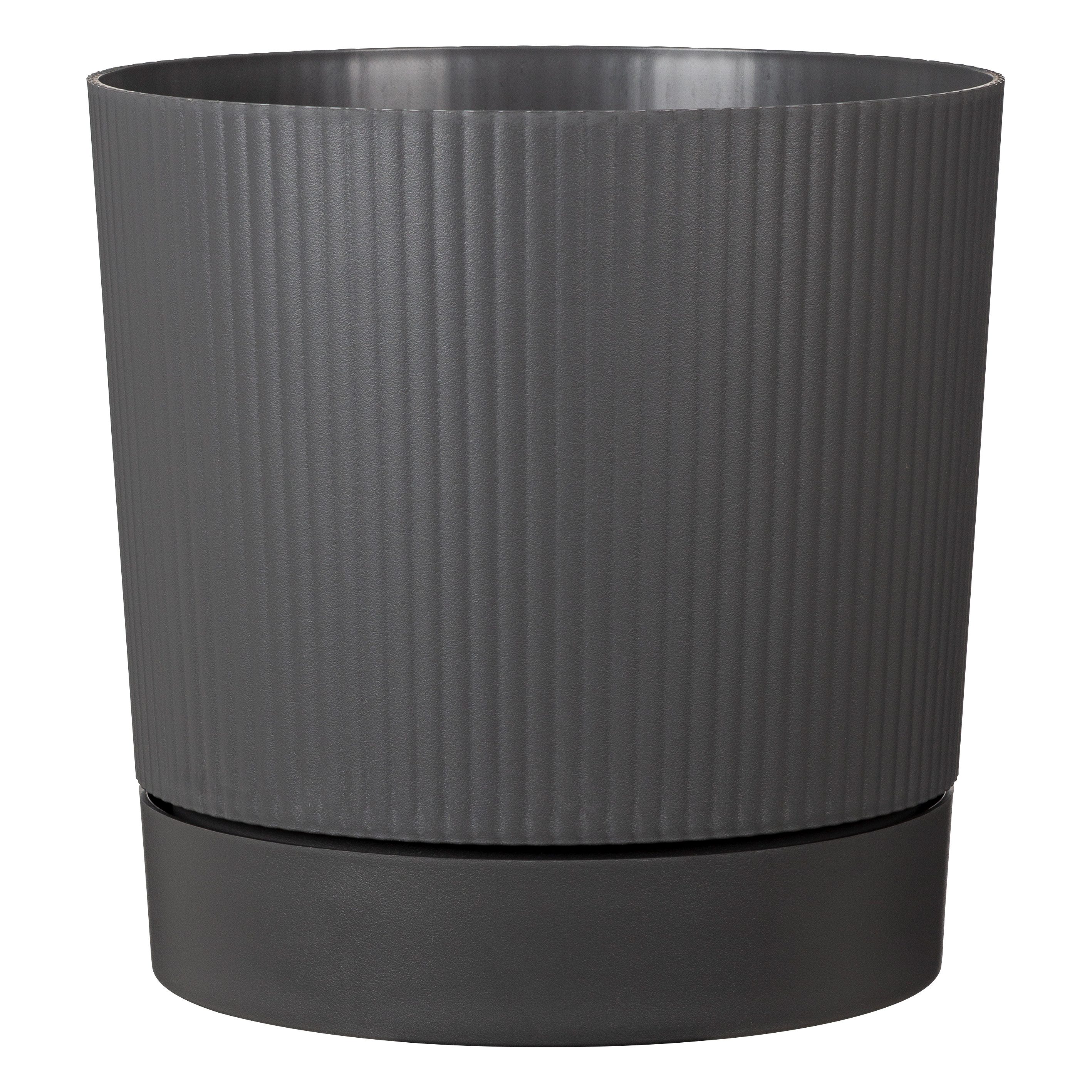 Scheurich Übertopf 47/249 LINO+, Pflanzgefäß aus Kunststoff, ØxH:47x46 cm