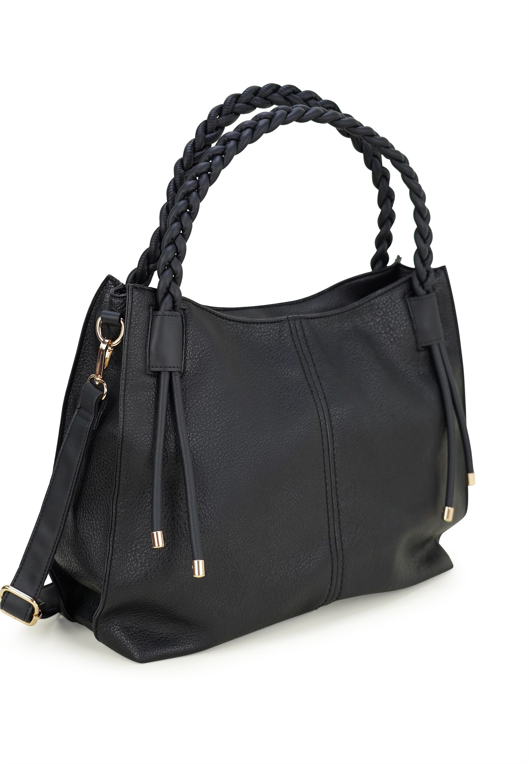 Harpa Schultertasche MARQUIS, mit geflochtenen Doppelgriffen