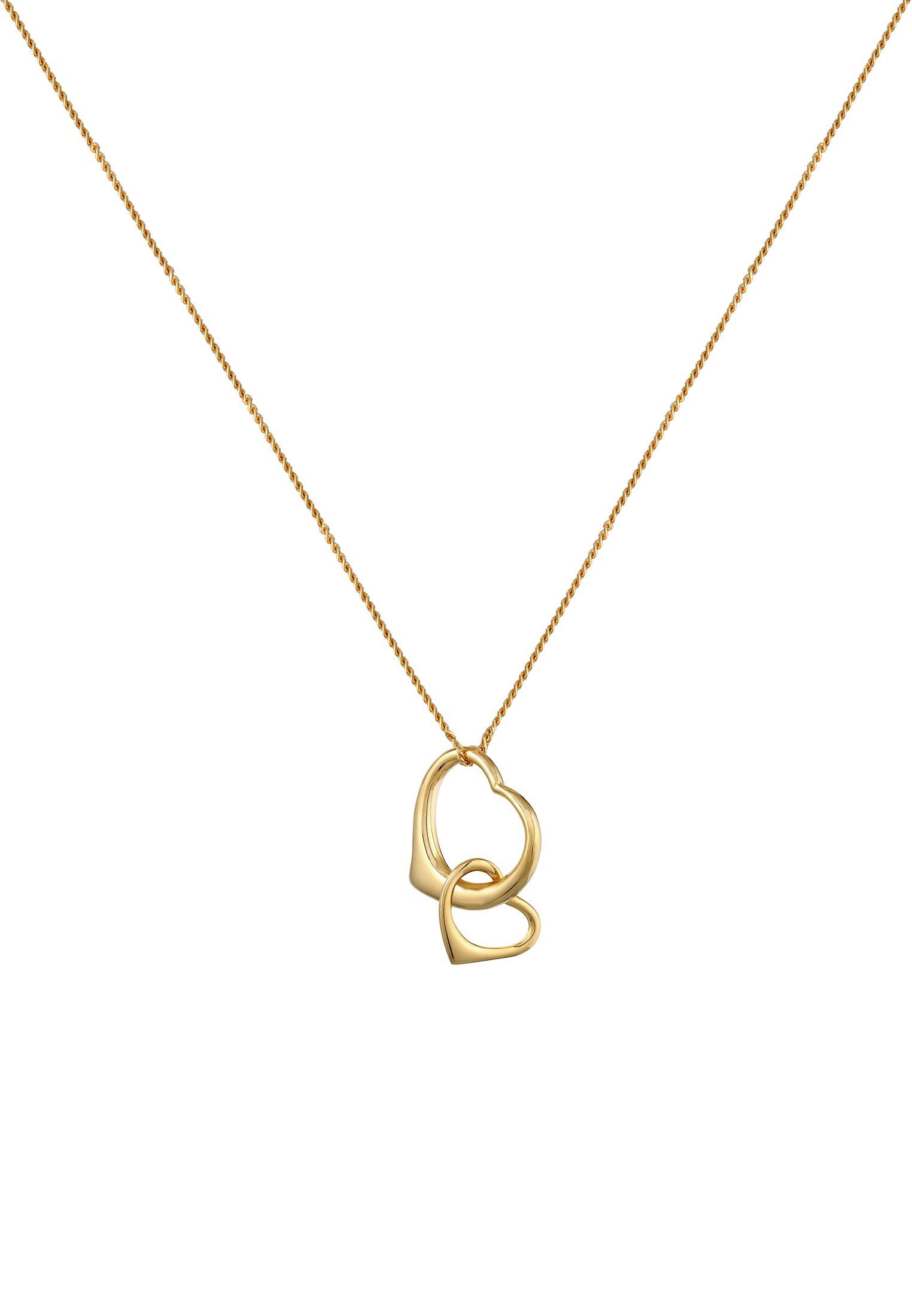 Elli Premium Kette mit Anhänger Halskette mit Herz Anhänger 585 Gelbgold, H günstig online kaufen