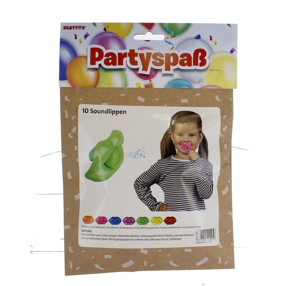 Besttoy Aufblasbares Partyzubehör Besttoy Partyspaß - 10 Soundlippen