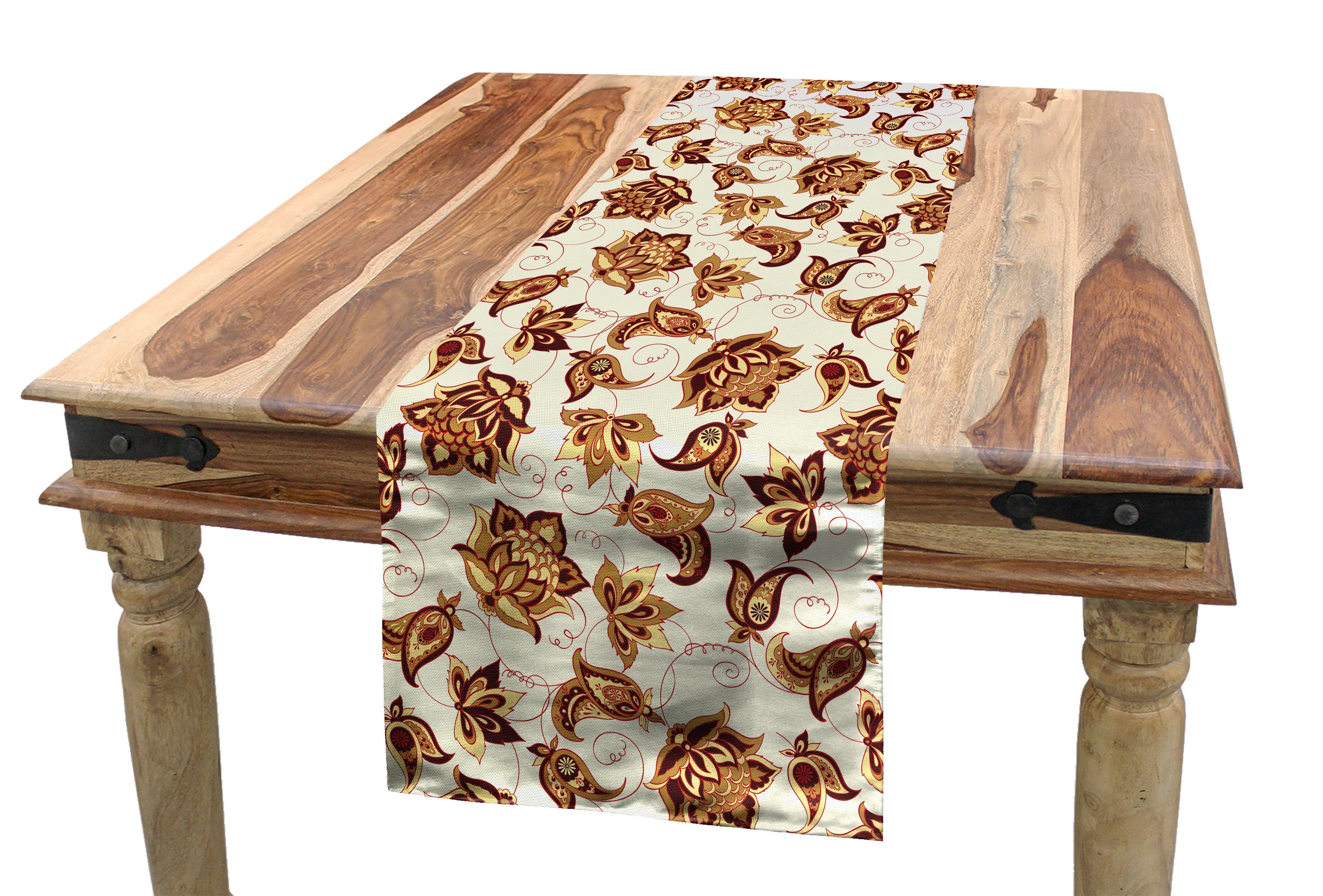 Abakuhaus Tischläufer Esszimmer Küche Rechteckiger Dekorativer Tischläufer, Paisley Motiv
